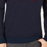 Alfani Men's Colorblocked Dash Sweater Red Size Medium