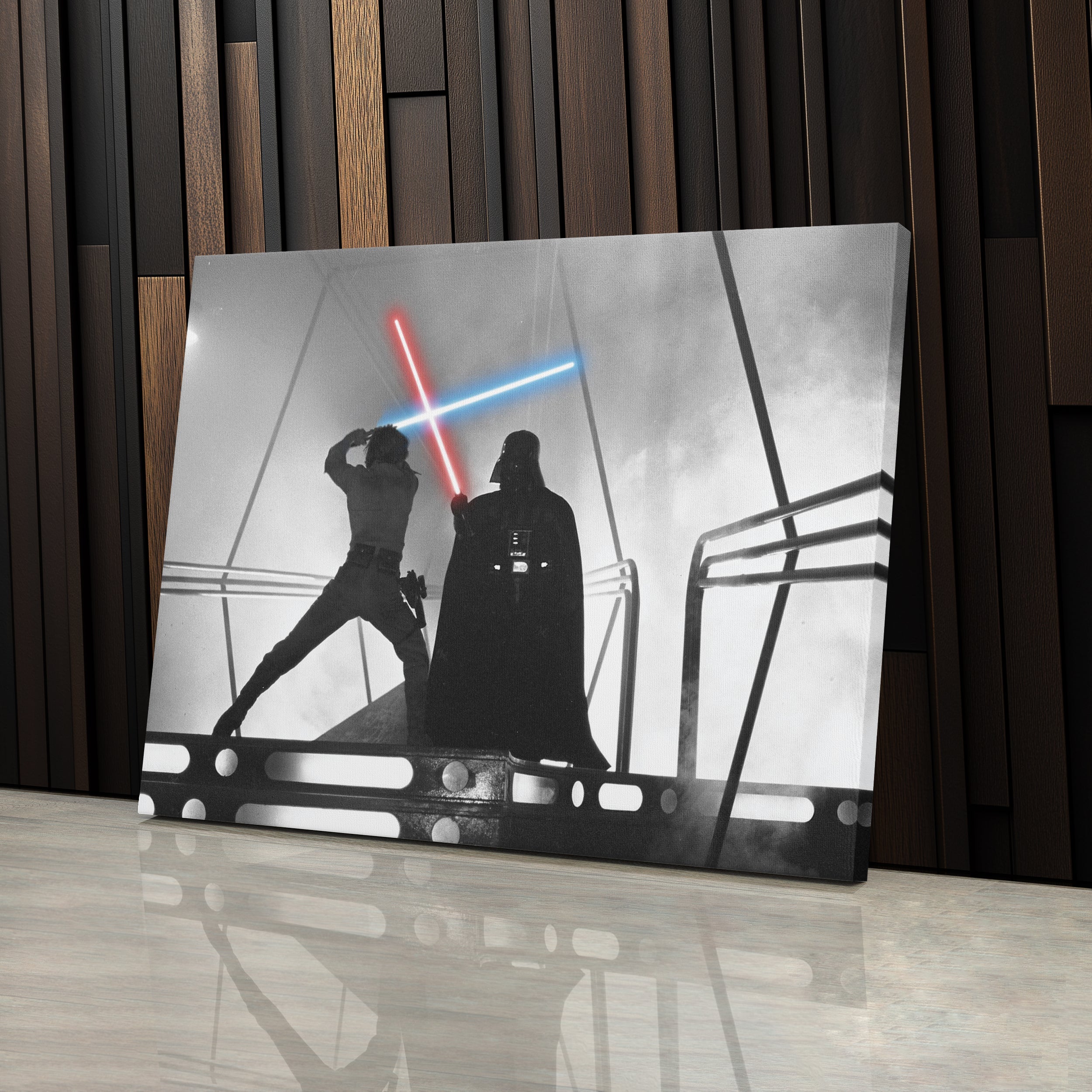 Star Wars™ Darth Vader vs. Luke Skywalker Fight Canvas Wall Art Decor