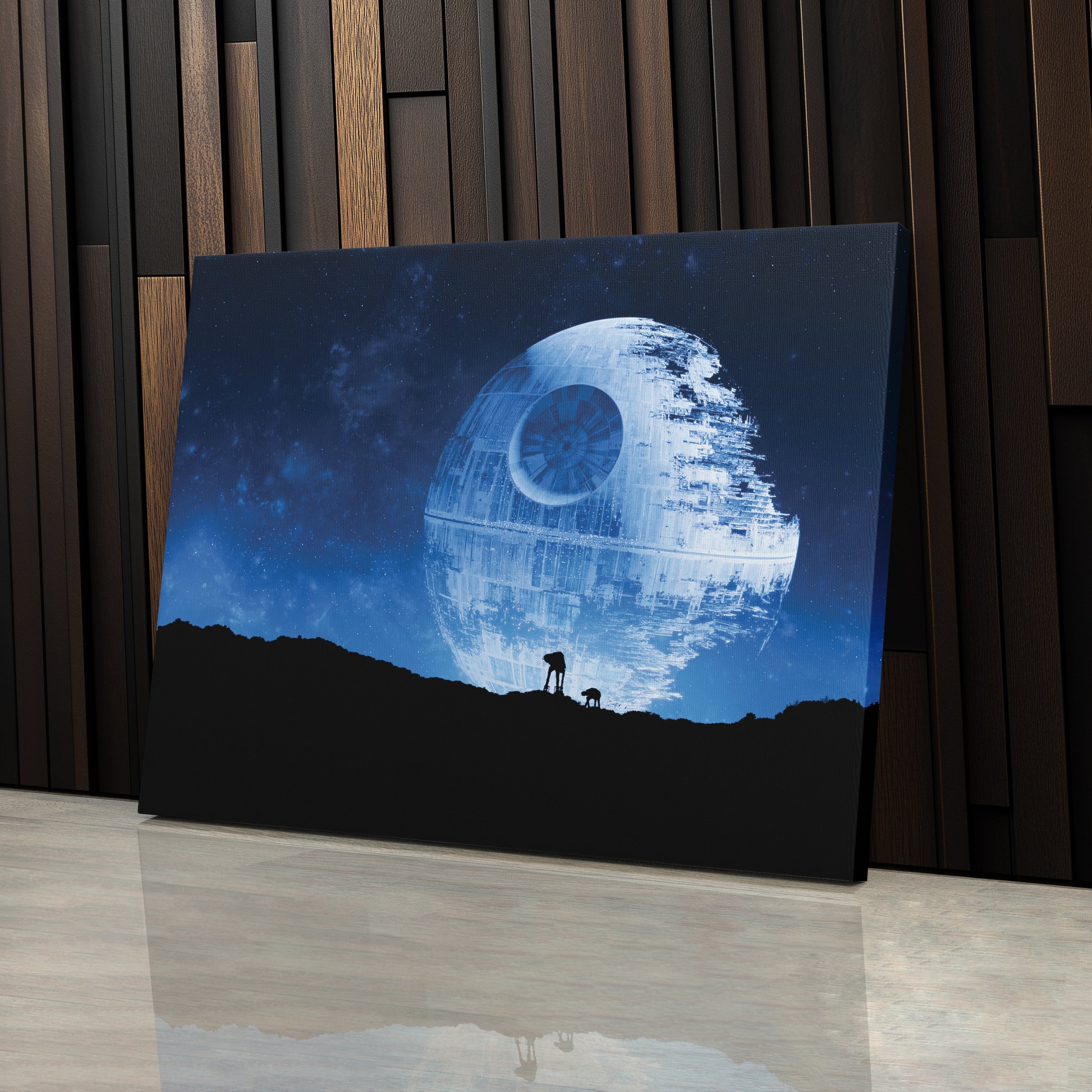 Death Star Poster Star Wars™ Movie Canvas Wall Art Decor - Galactic Wall Art