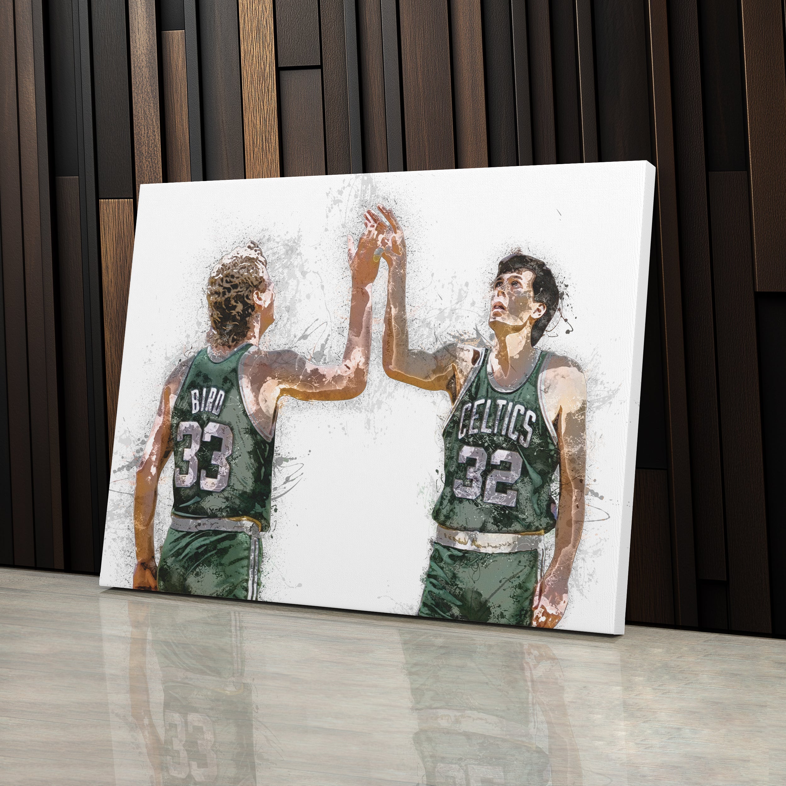 Larry Bird & Kevin McHale Canvas Art Boston Celtics Wall Decor