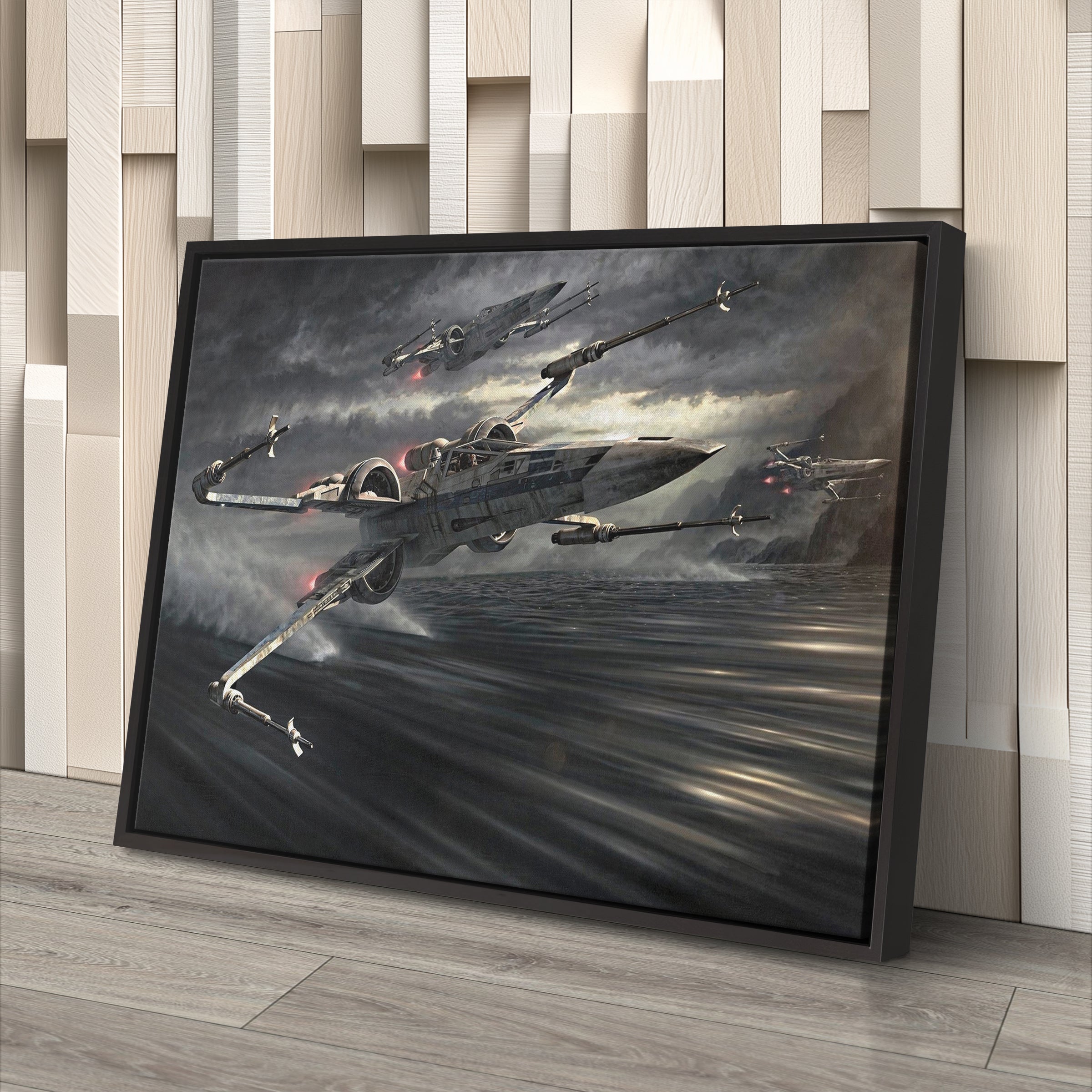 Star Wars Episode The Force Awakens X-wing Canvas Art - Movie Decor