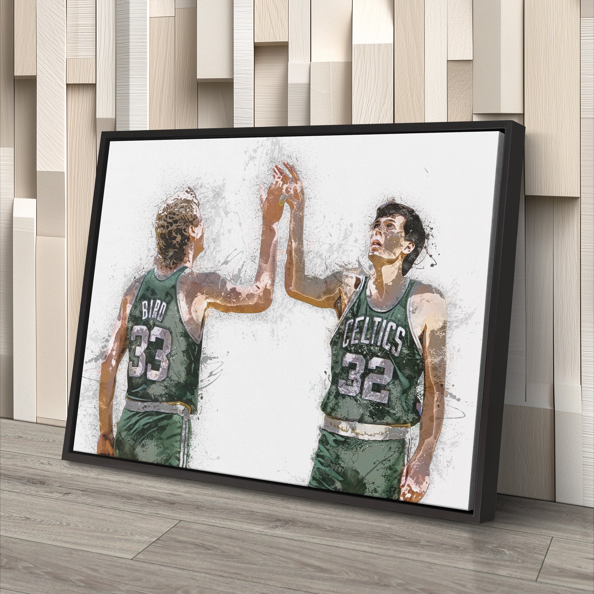 Larry Bird & Kevin McHale Canvas Art Boston Celtics Wall Decor