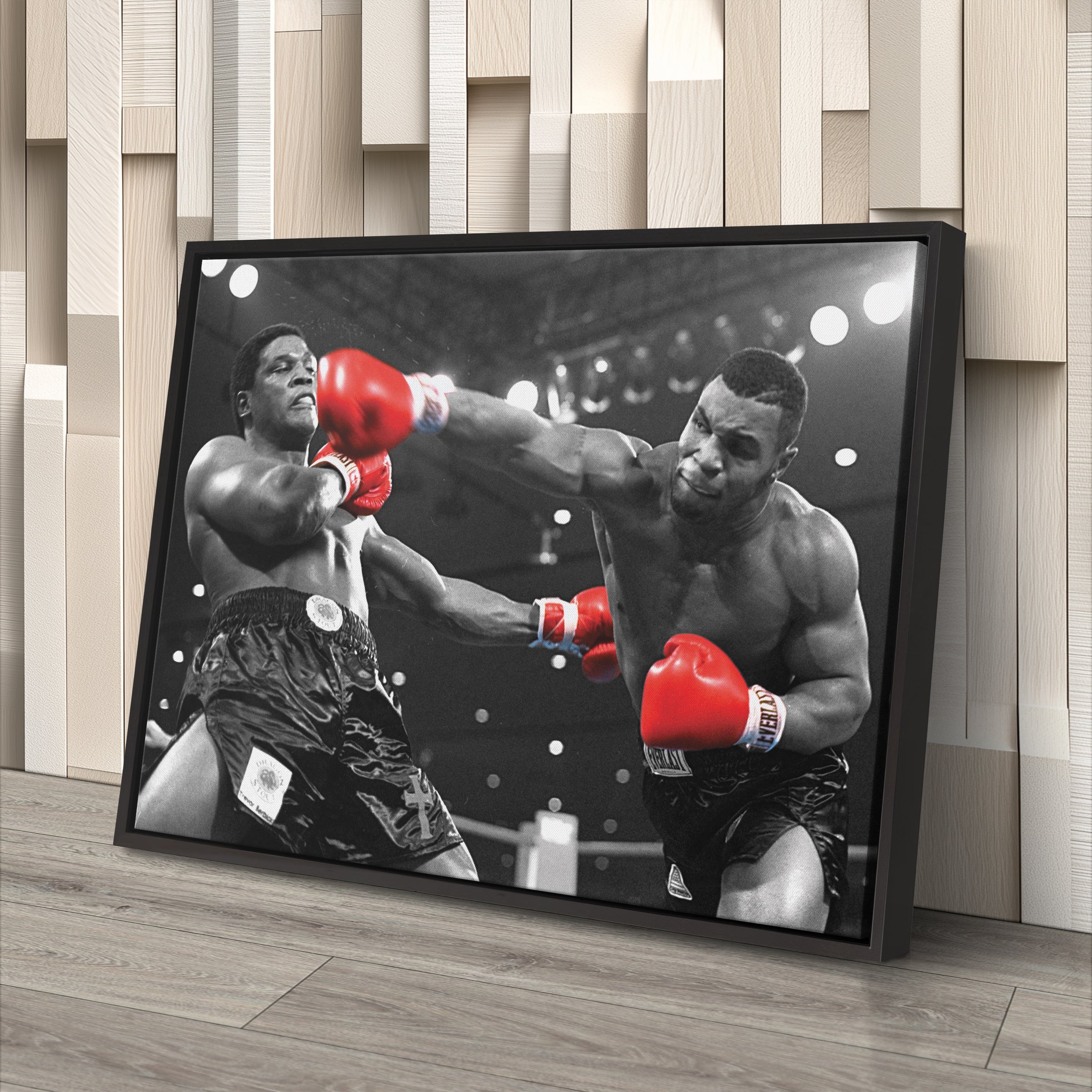 Mike Tyson vs. Trevor Berbick Canvas Art – Boxing Wall Decor