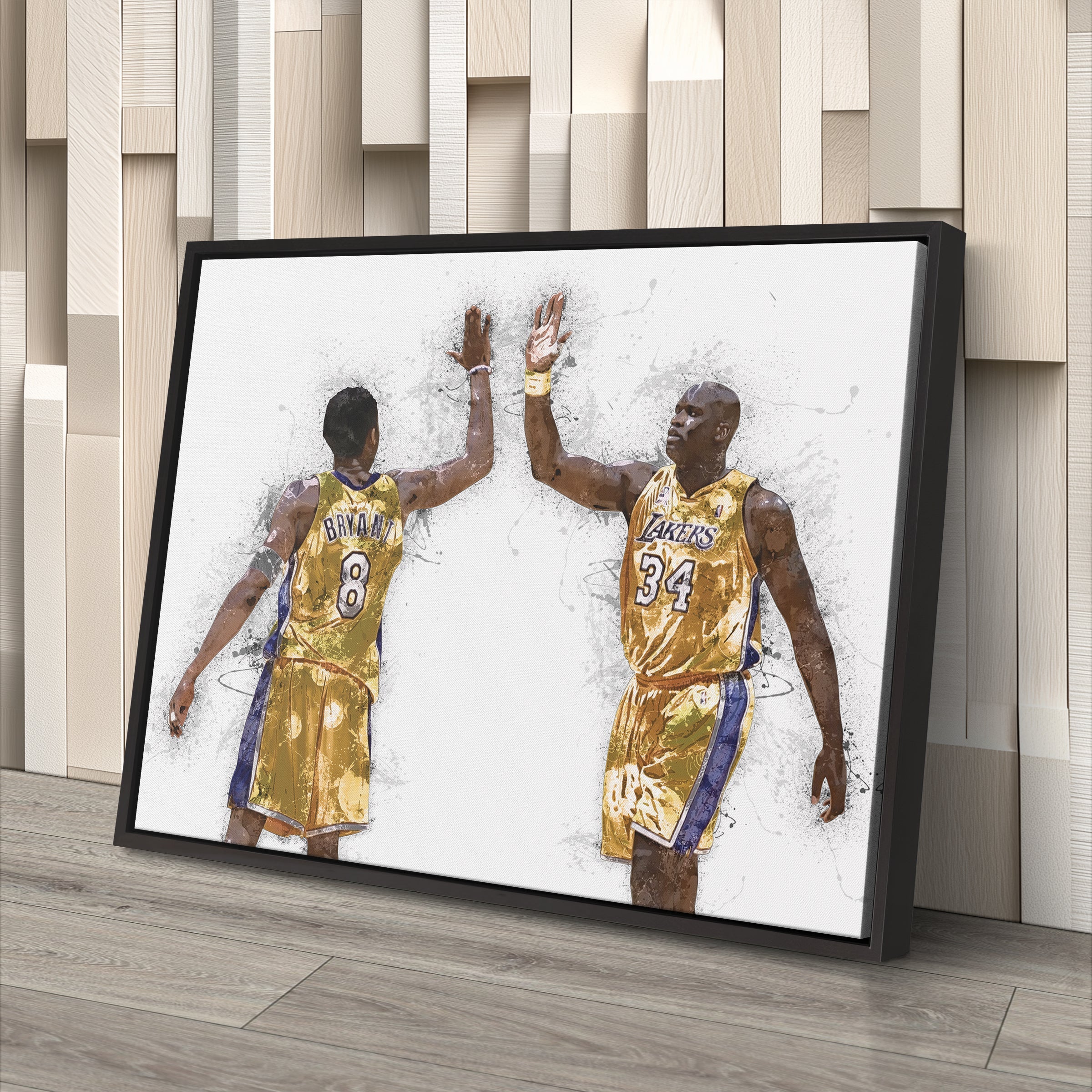 Kobe Bryant & Shaquille O'neal Canvas Art – Los Angeles Lakers Wall Decor