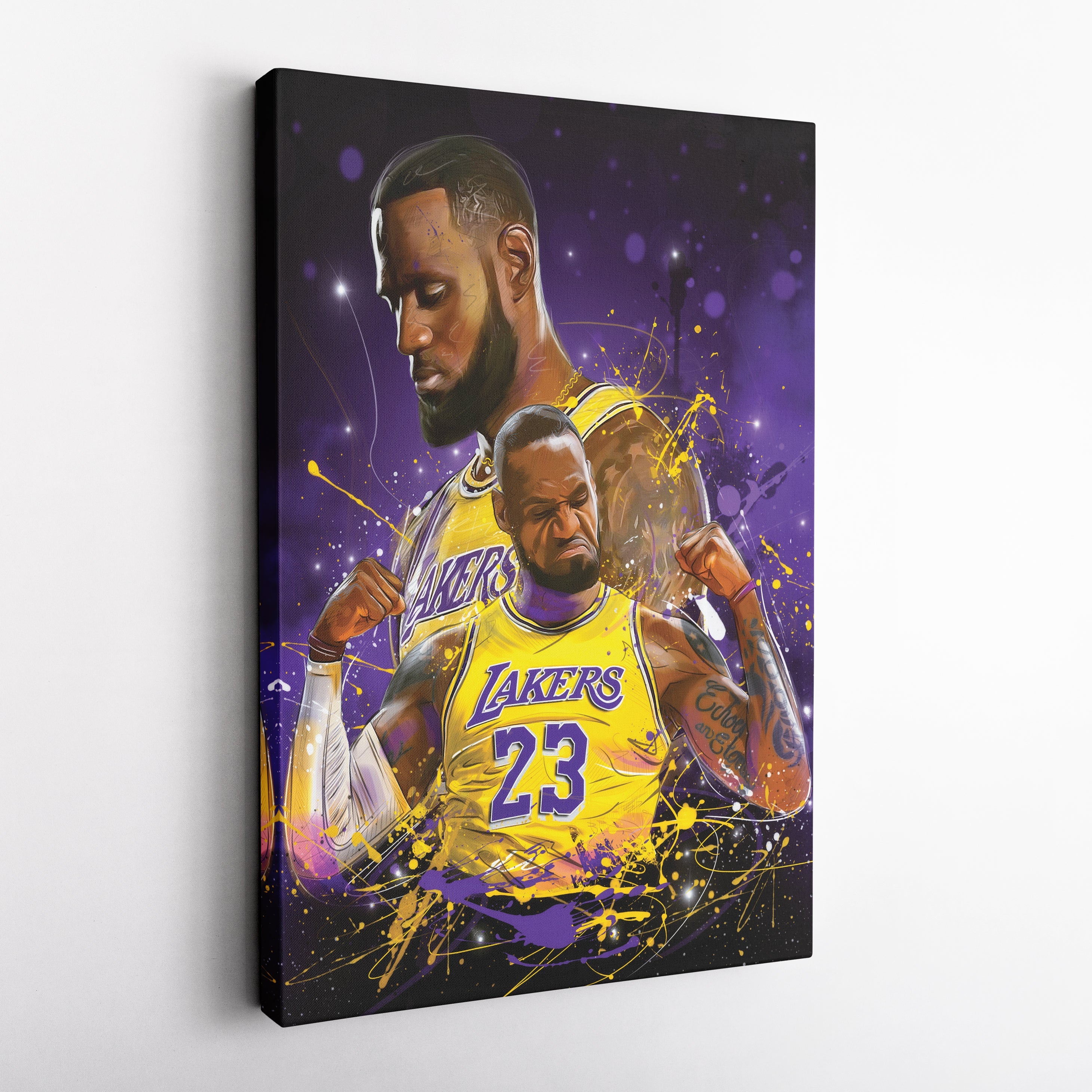 LeBron James Lakers Canvas NBA Wall Art For Man Cave