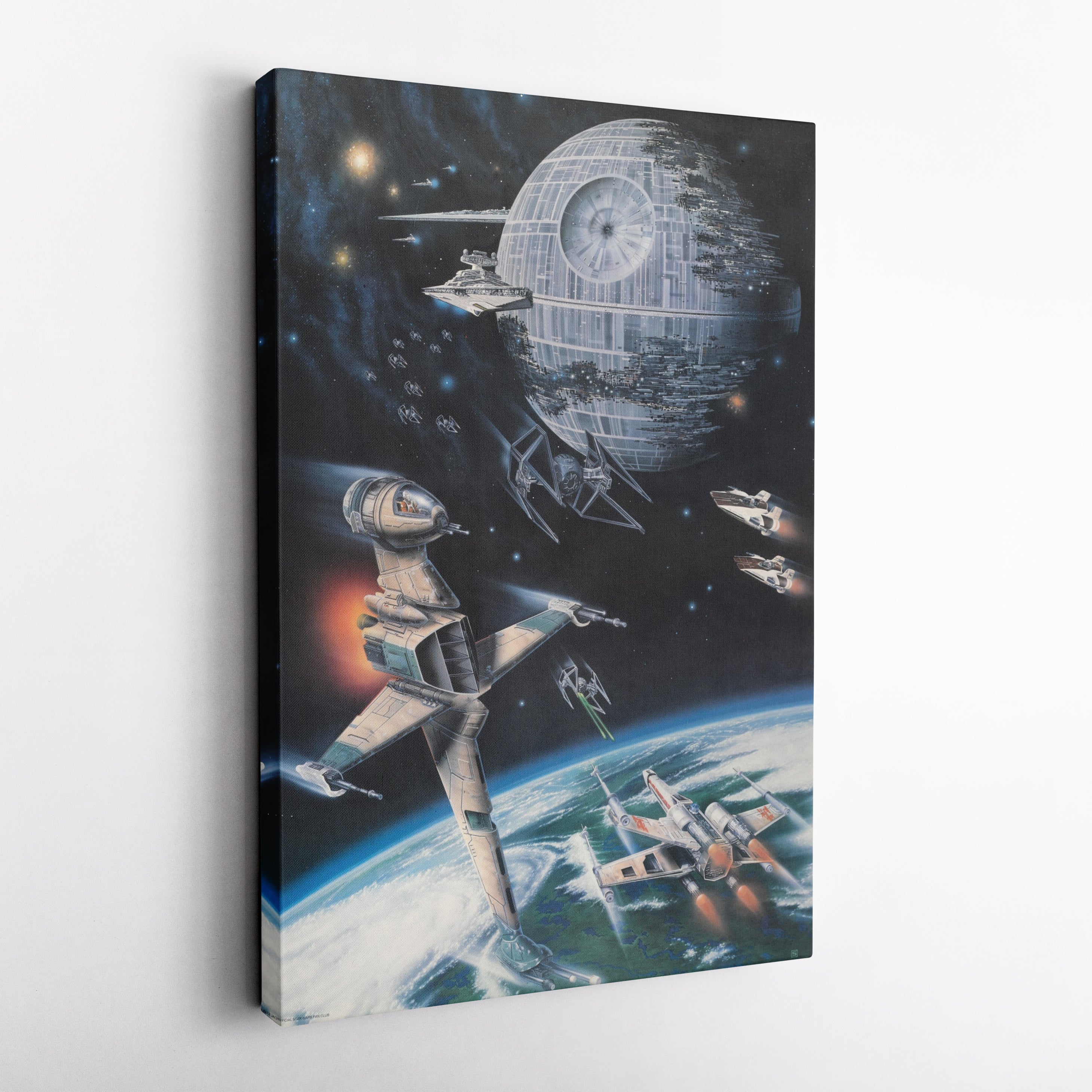 Death Star, Star Destroyer, Battle, Tie Interceptor Canvas Wall Art Decor Star Wars™ Epic Art