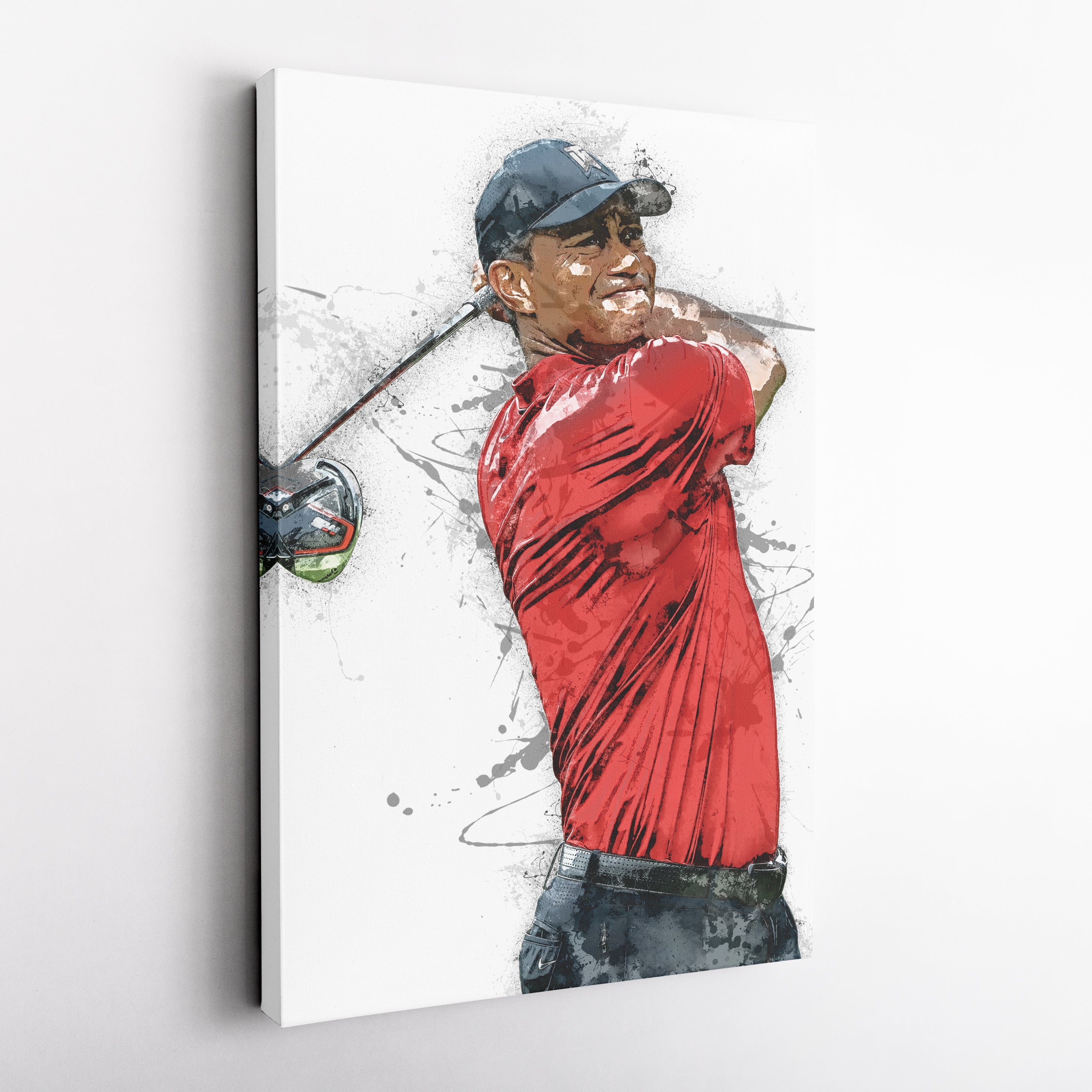 Tiger Woods Canvas Print Masters Golf Wall Art Decor