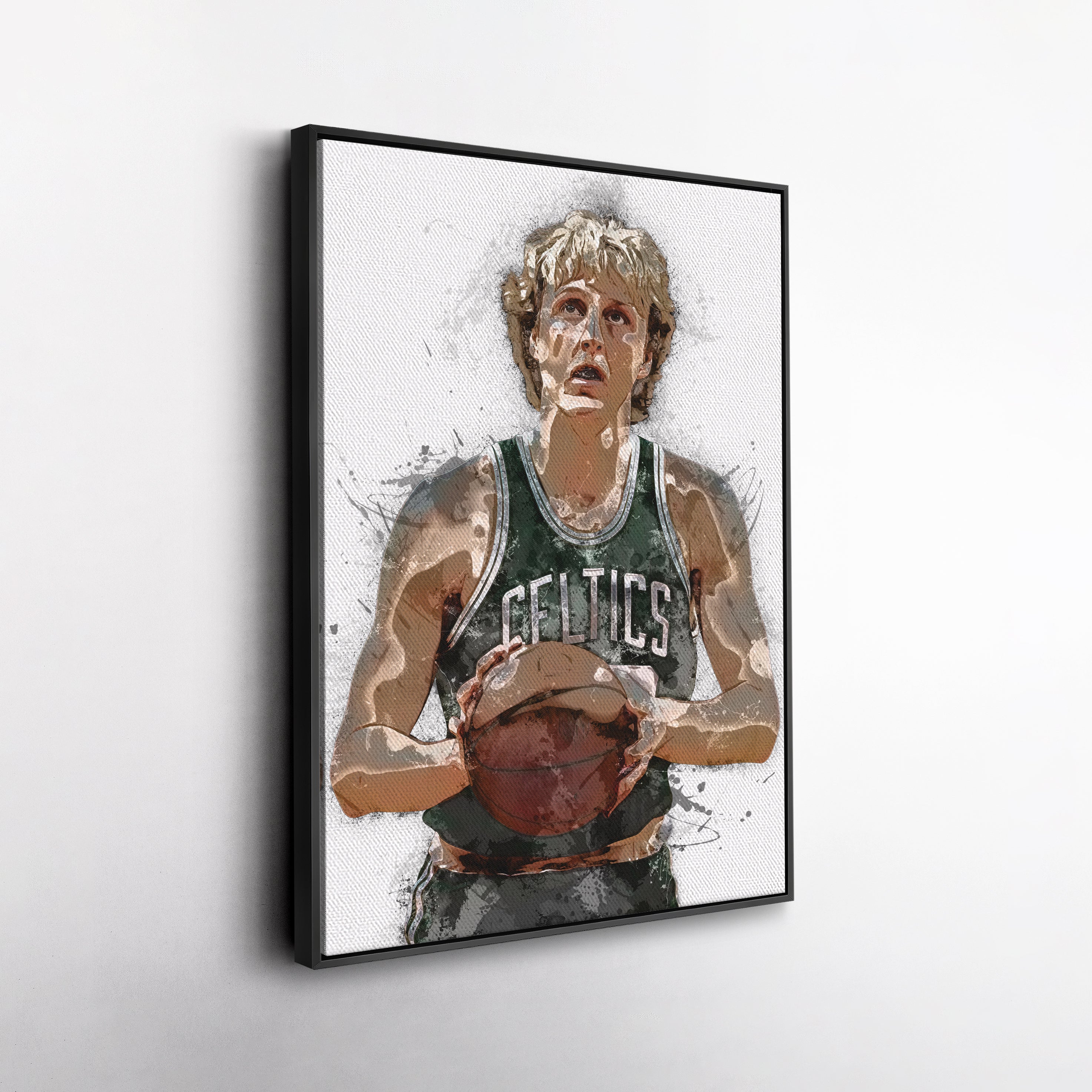 Larry Bird Canvas Art Boston Celtics Wall Decor
