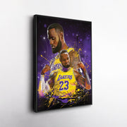 LeBron James Lakers Canvas NBA Wall Art For Man Cave