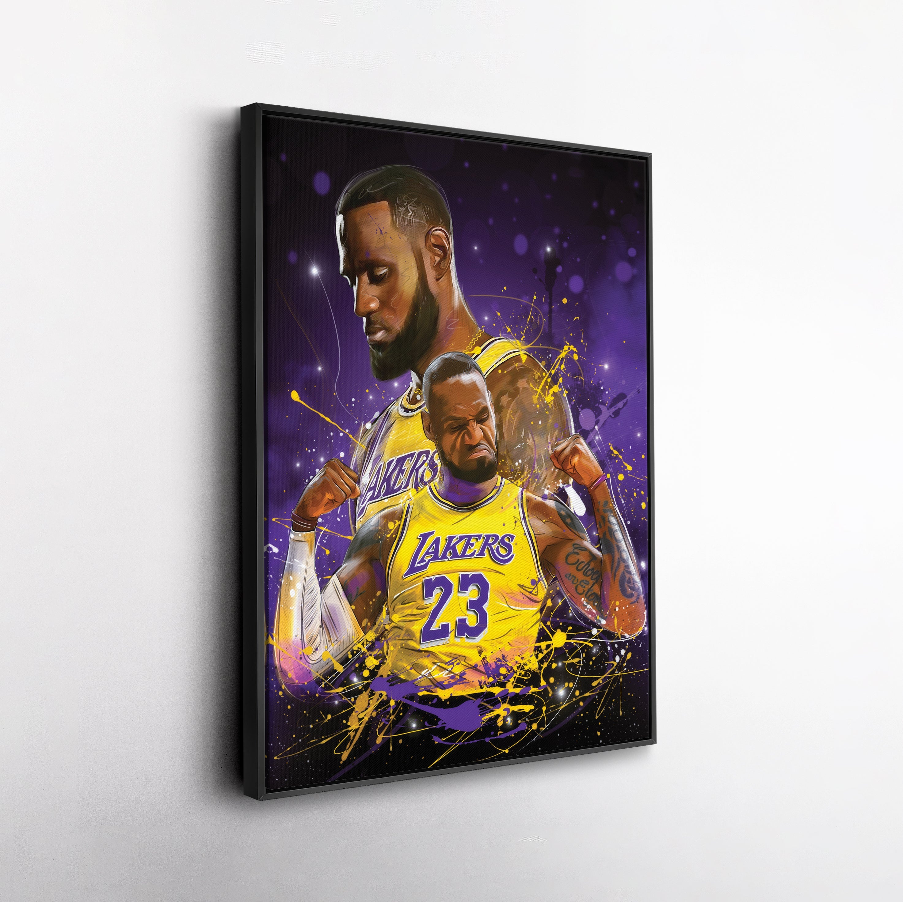 LeBron James Lakers Canvas NBA Wall Art For Man Cave