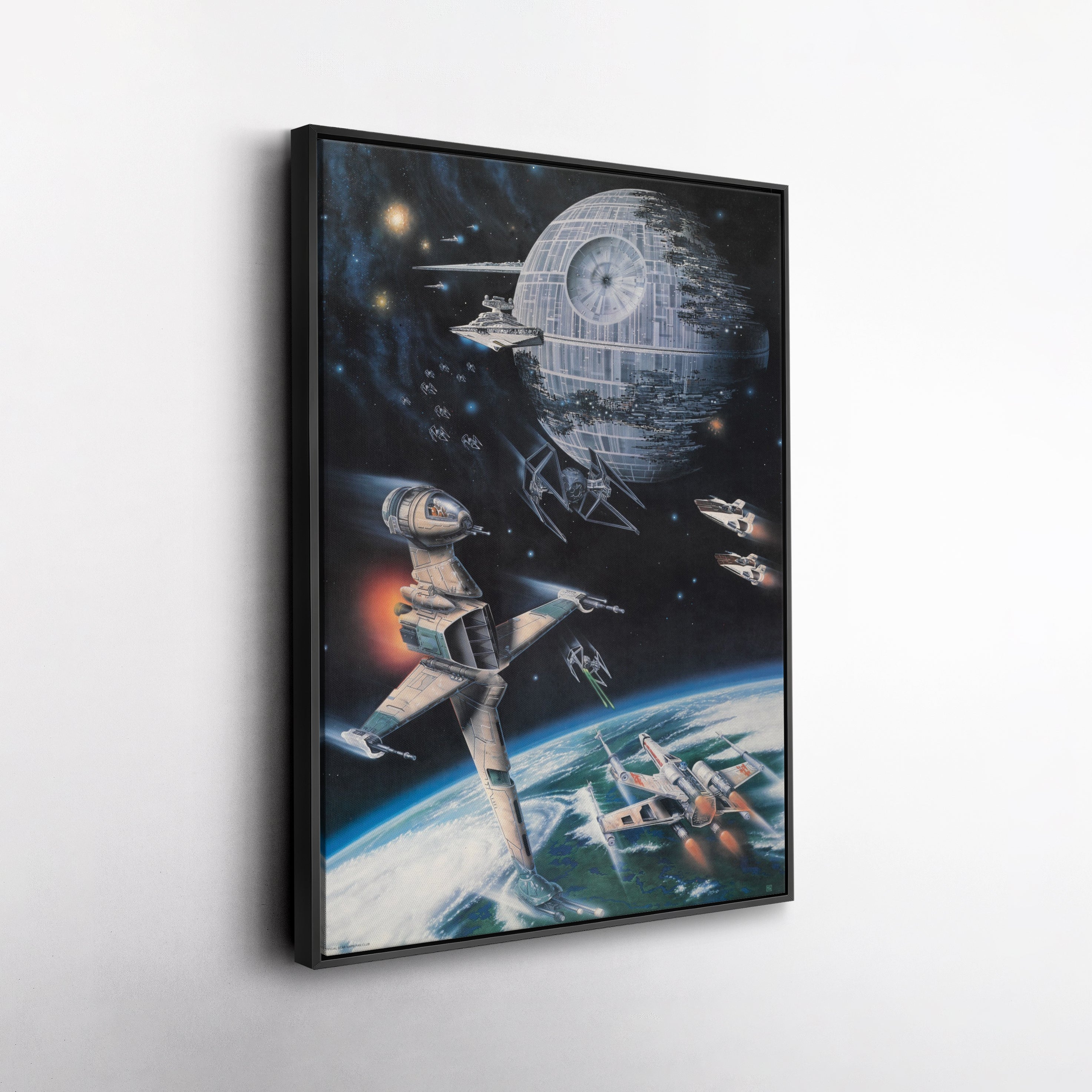 Death Star, Star Destroyer, Battle, Tie Interceptor Canvas Wall Art Decor Star Wars™ Epic Art