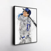 Shohei Ohtani Canvas Art Los Angeles Dodgers Wall Decor