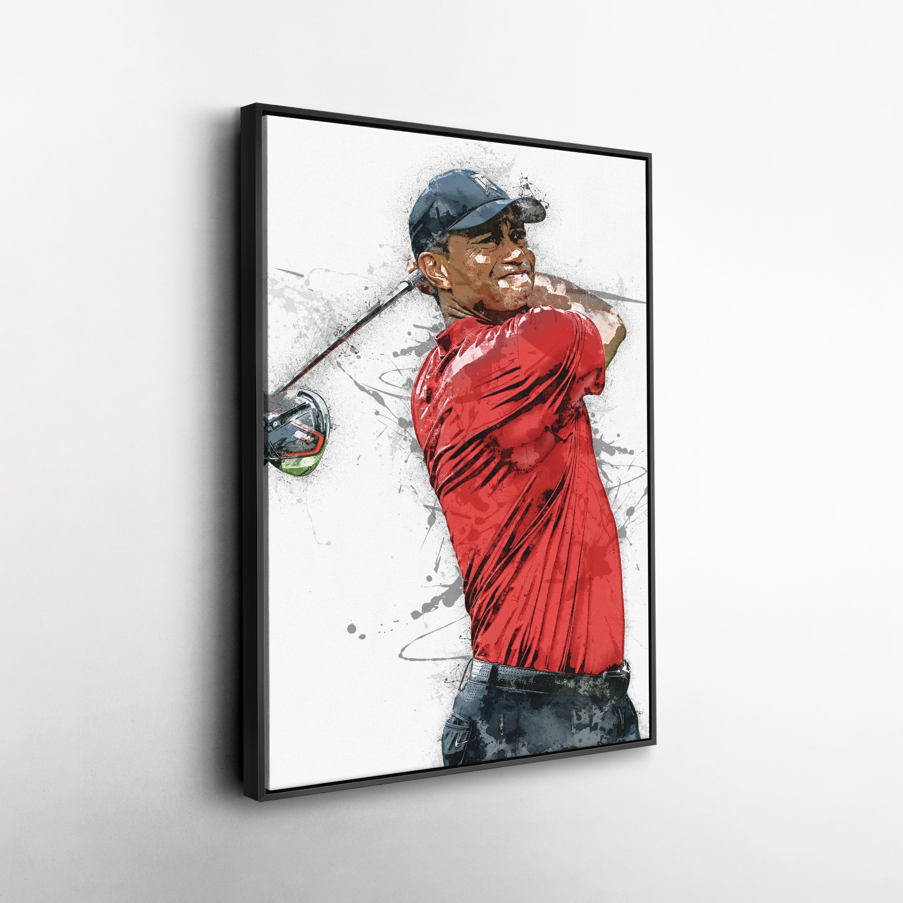 Tiger Woods Canvas Print Masters Golf Wall Art Decor