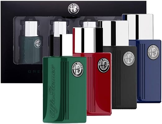 Alfa Romeo 4PC Coffret EDT 0.5 oz (Red, Blue, Black, Green)