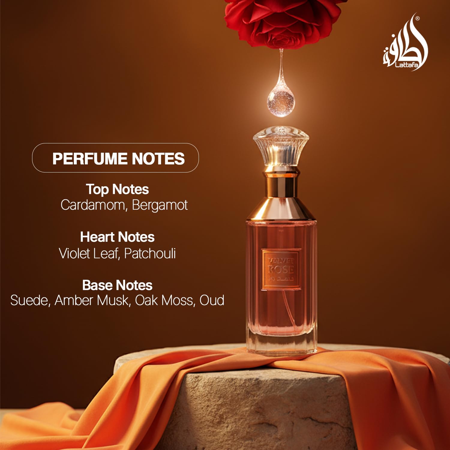 Lattafa Velvet Rose Eau De Parfum, 100 Ml / 3.4 Oz, Floral Musky Fragrance For Men & Women