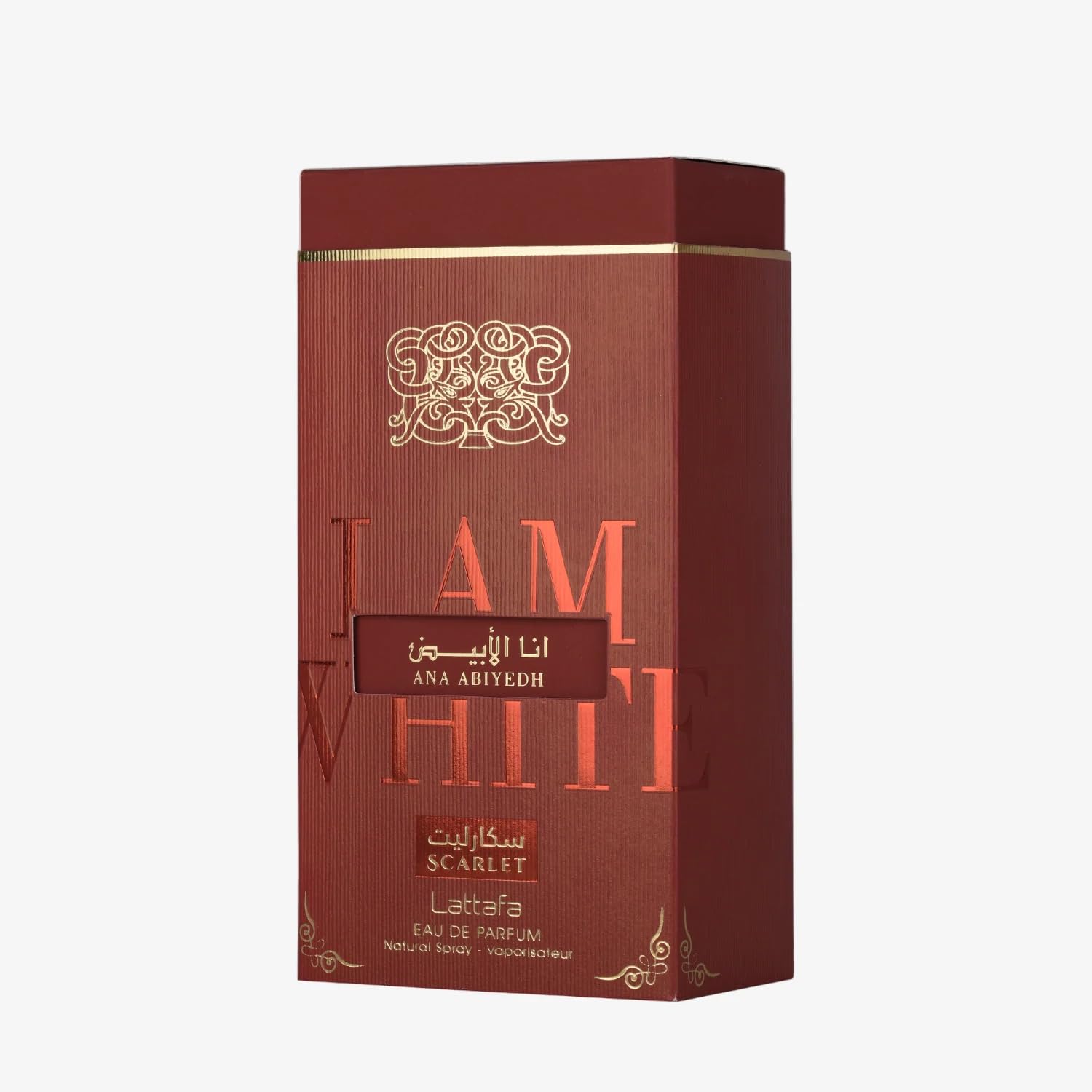 Lattafa Ana Abiyedh Scarlet Eau De Parfum, 60 Ml / 2.0 Oz, Fruity Floral Gourmand Fragrance For Men & Women