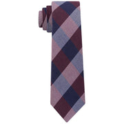 Tommy Hilfiger Mens Wool Blend Check Print Neck Tie Red O/s