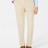 Ralph Lauren Men's Classic Regular Fit Corduroy Double Reverse Pleated Dress Pants Beige Size 44X30