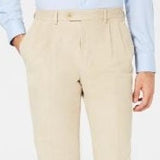 Ralph Lauren Men's Classic Regular Fit Corduroy Double Reverse Pleated Dress Pants Beige Size 44X30