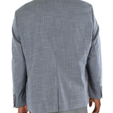 Ralph Lauren Men's Plaid Classic Fit Two Button Blazer Gray Size 38