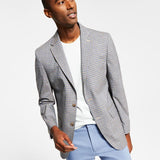 Tommy Hilfiger Men's Modern Fit Check Blazer Brown Size 44