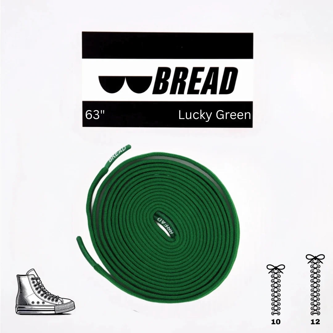 Lucky Green Elastic Shoelaces