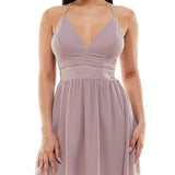 Speechless Women's Criss cross back Adjustable Straps Fit & Flare Dress Purple Size 15