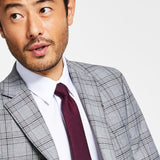 Alfani Men's Slim Fit Pattern Suit Jacket Gray