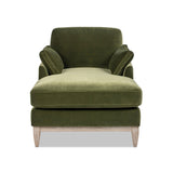 Brooding 62" Upholstered Chaise Lounge Chair with Reversible Cushions
