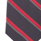Calvin Klein Men's Molten Bar Stripes Self Tied Necktie Black Size Regular