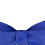 Tommy Hilfiger Men's Textured Stripe ToTie Silk Bow Tie Blue Size Regular