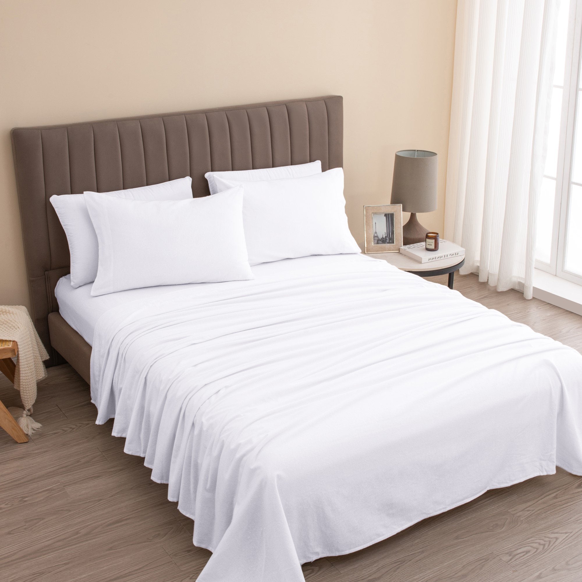 4-piece Turkish Cotton Flannel Sheet - Raye Collection