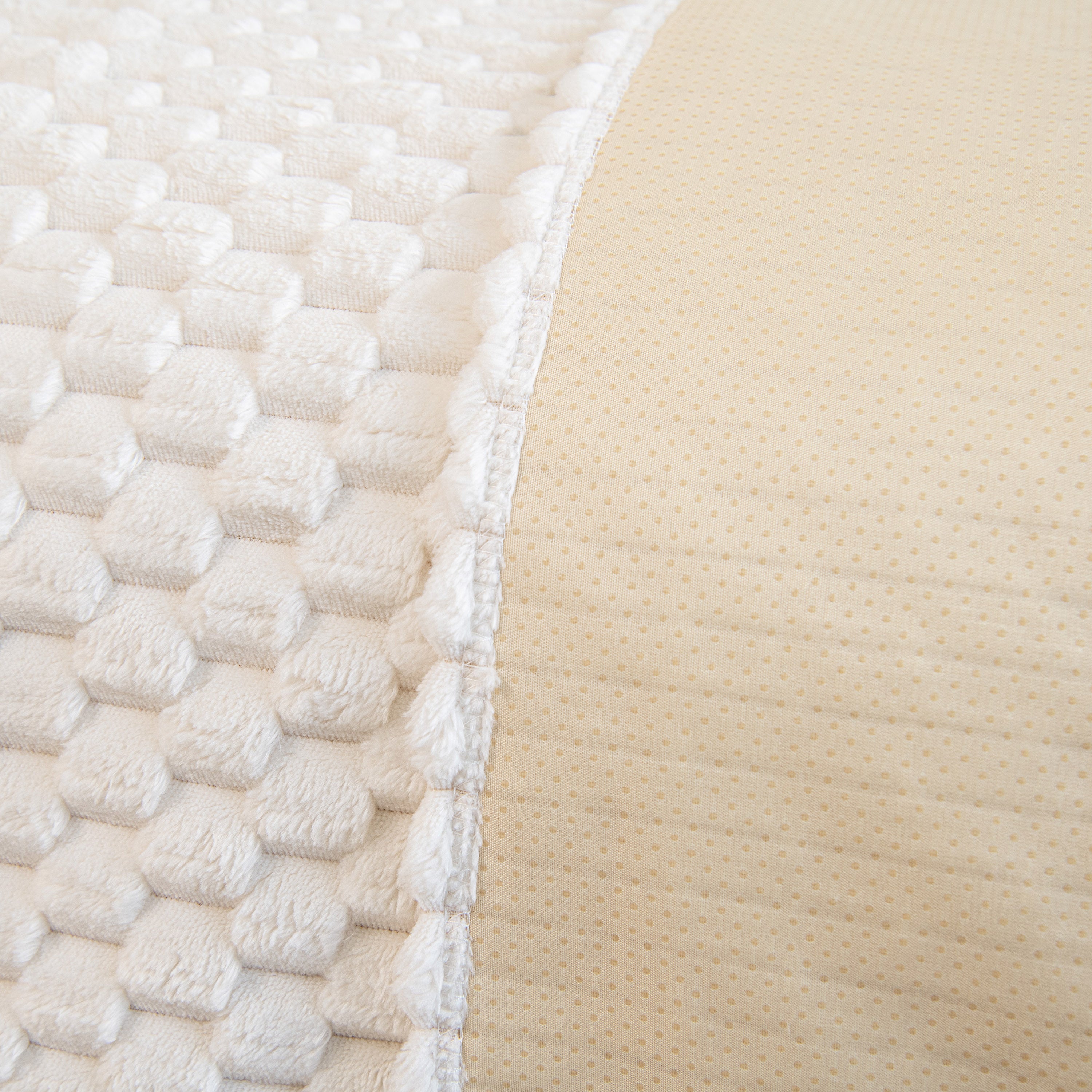 Thick Plush Non-slip Sofa Throw Cover, Warm Soft Faux Fur Couch Protector For Winter