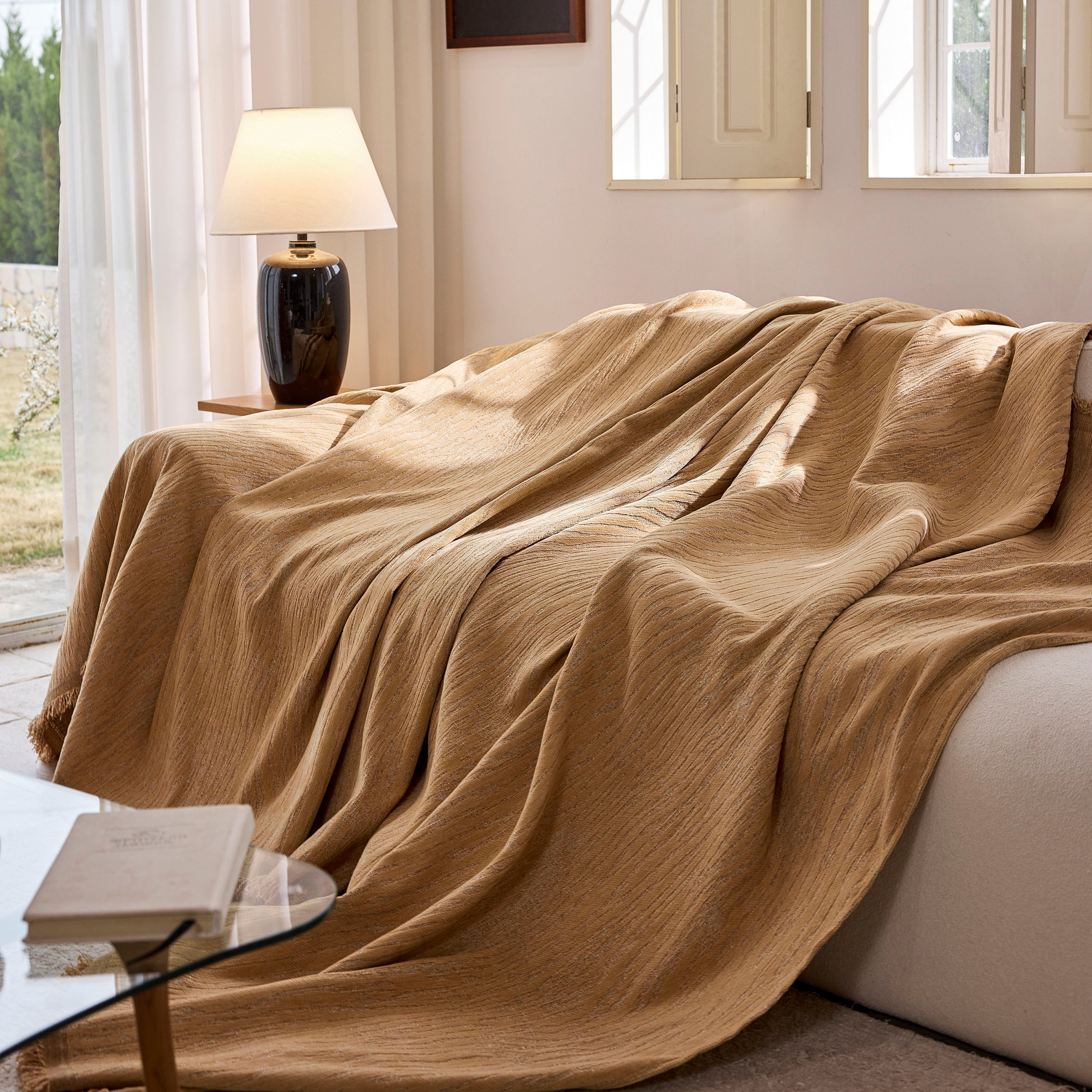 Chenille Sofa Cover Throw Couch Cover Blanket, Soft Slipcover Alternative For Pets