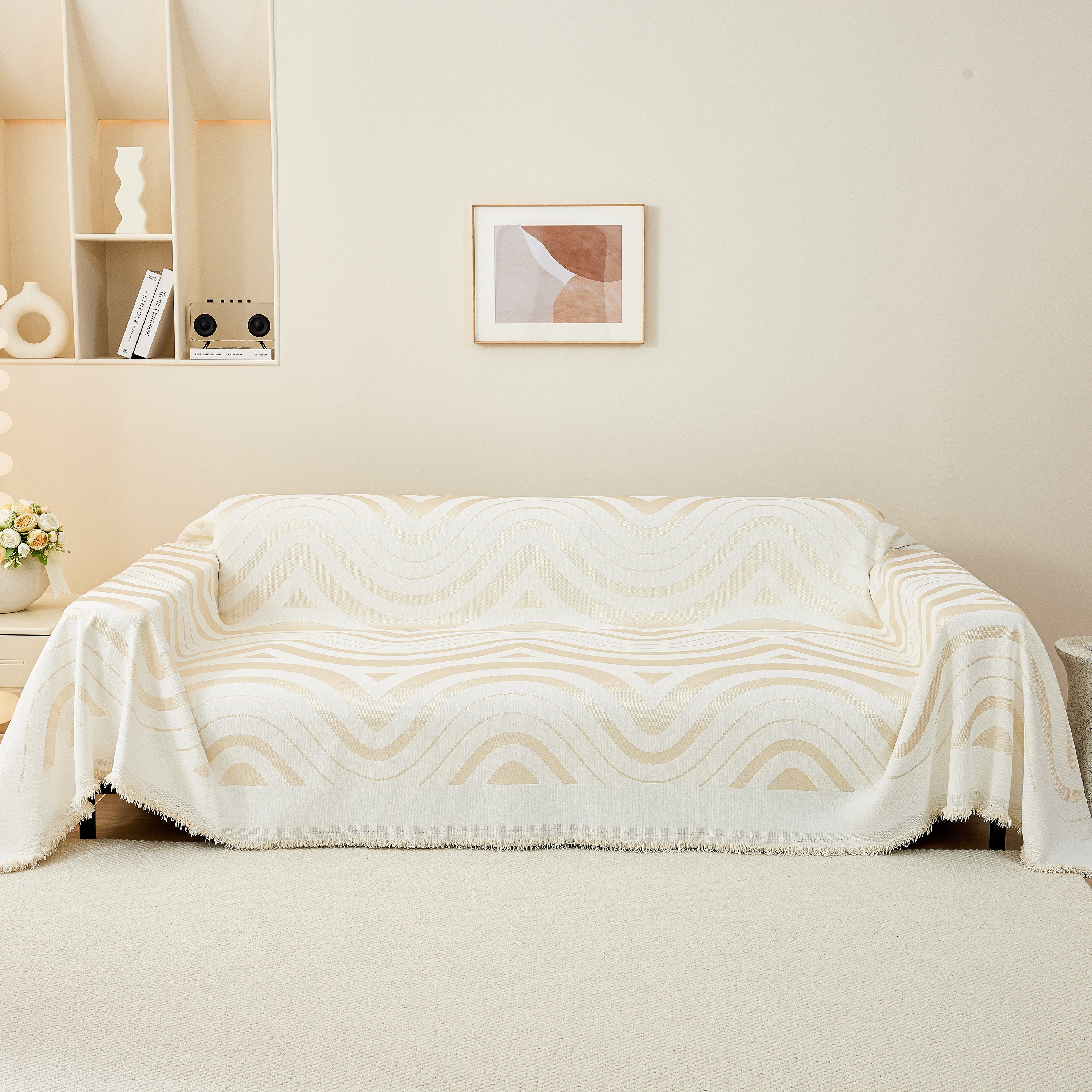 Fashion Chenille Couch Cover Blanket, Couch Non Slip Covers For Sectionals, Pet Friendly Couch Covers