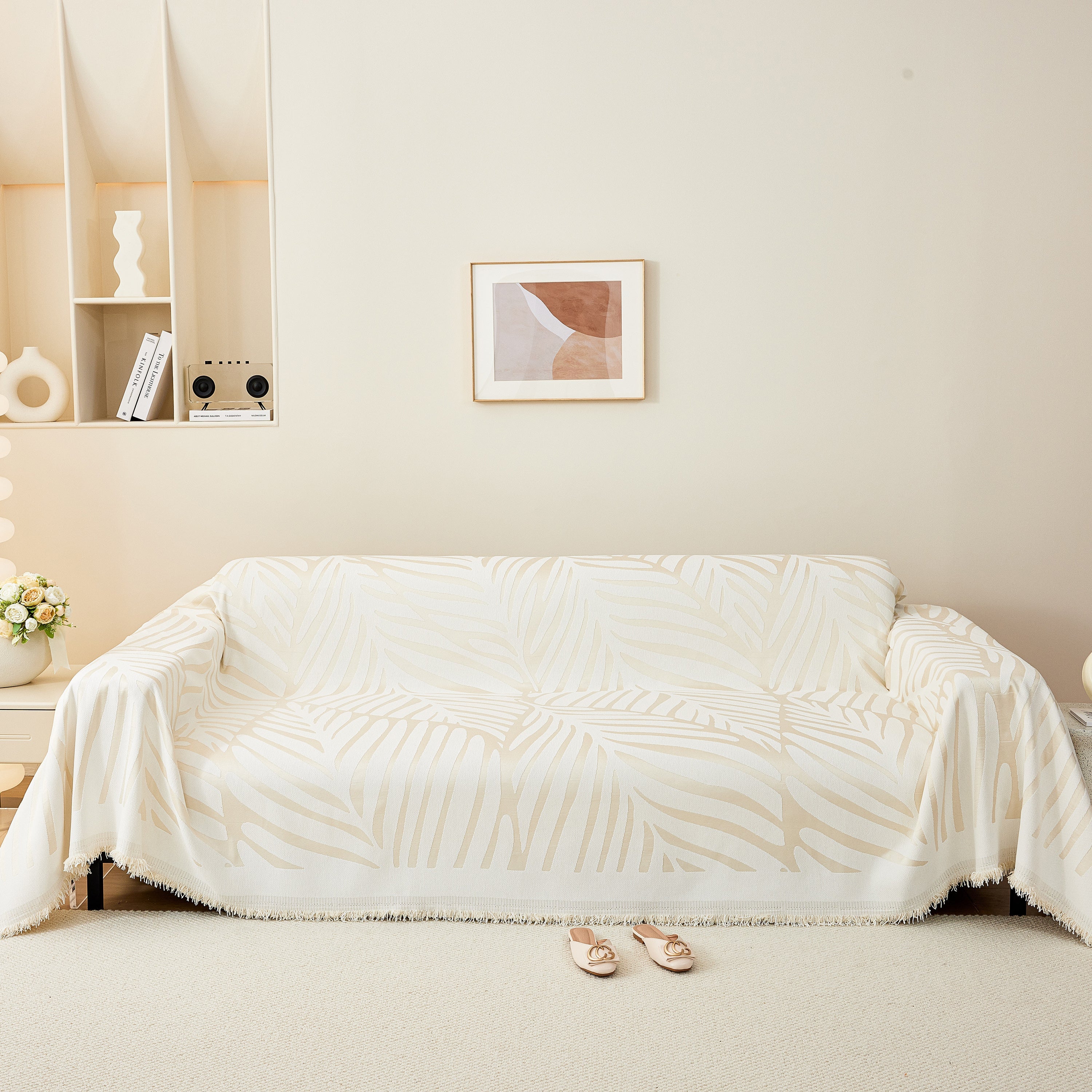 Fashion Chenille Couch Cover Blanket, Couch Non Slip Covers For Sectionals, Pet Friendly Couch Covers