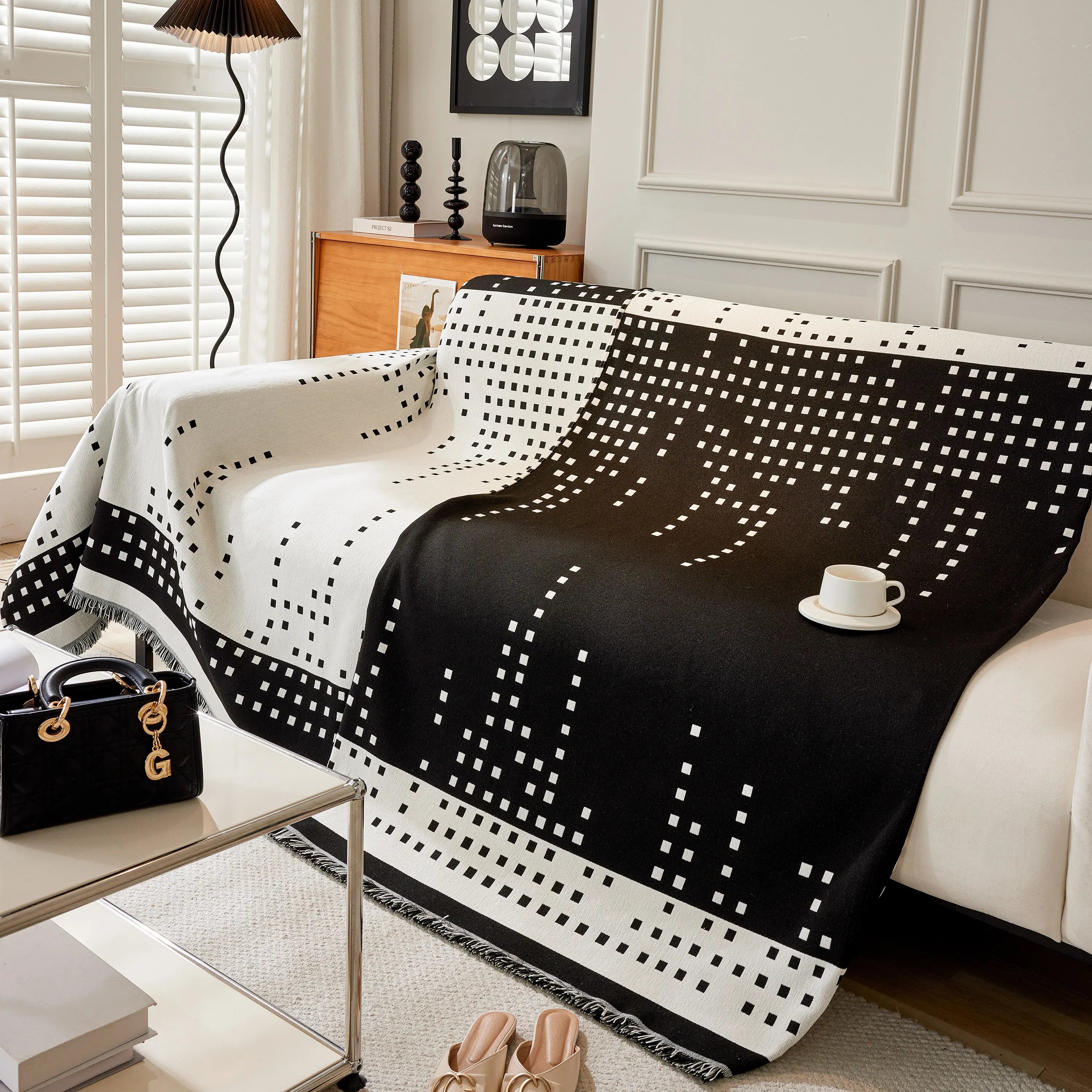 Reversible Chenille Sofa Covers For Pets, Large Throw Blanket For Couch, Blanket On The Sofa
