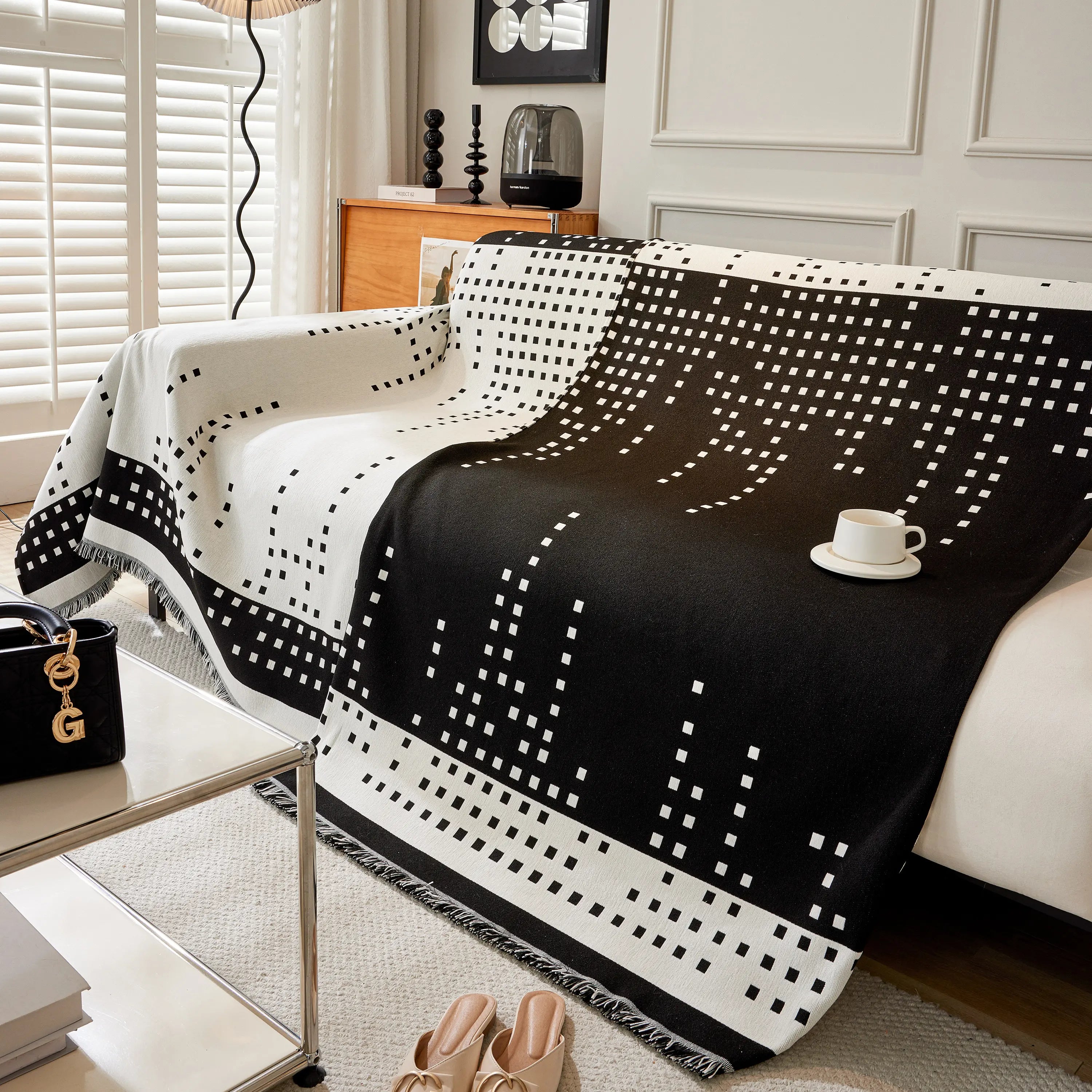 Reversible Chenille Sofa Covers For Pets, Large Throw Blanket For Couch, Blanket On The Sofa