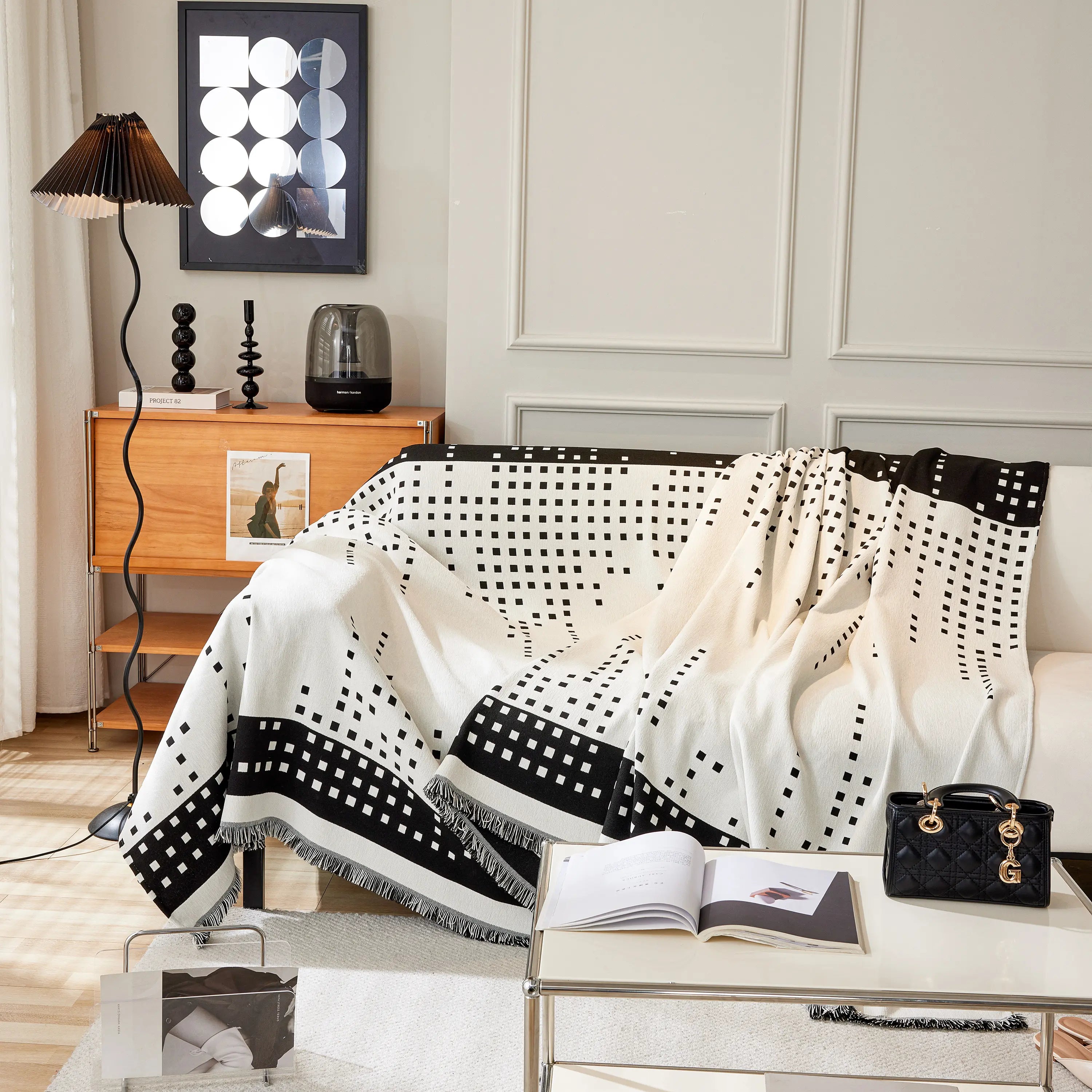 Reversible Chenille Sofa Covers For Pets, Large Throw Blanket For Couch, Blanket On The Sofa