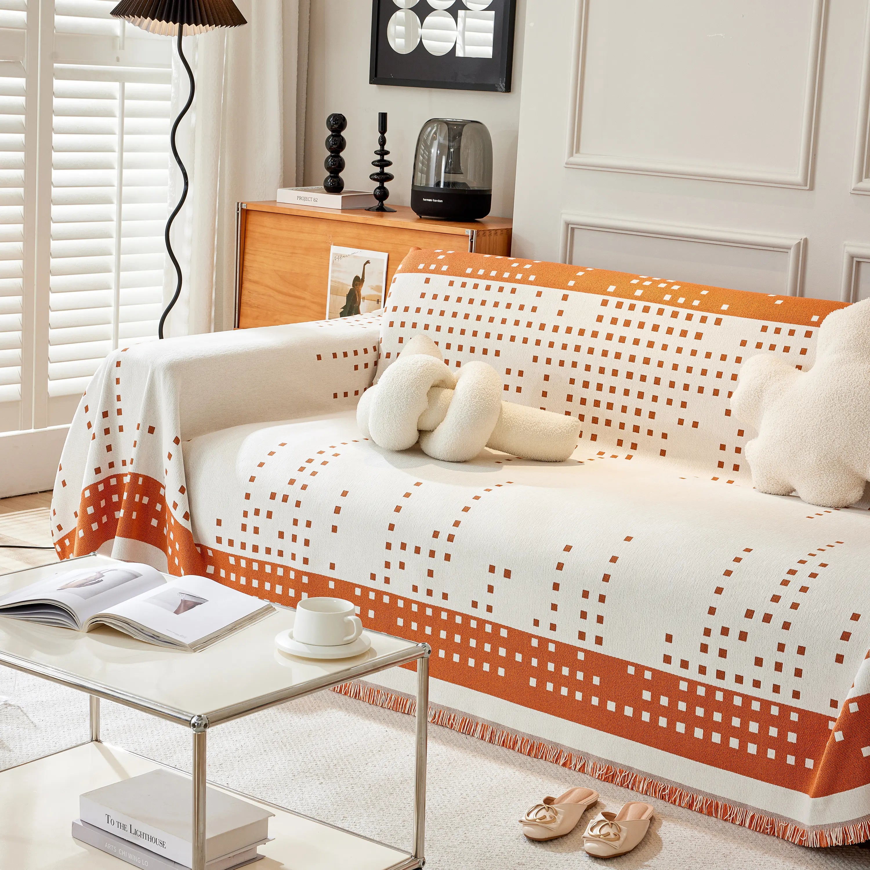 Reversible Chenille Sofa Covers For Pets, Large Throw Blanket For Couch, Blanket On The Sofa