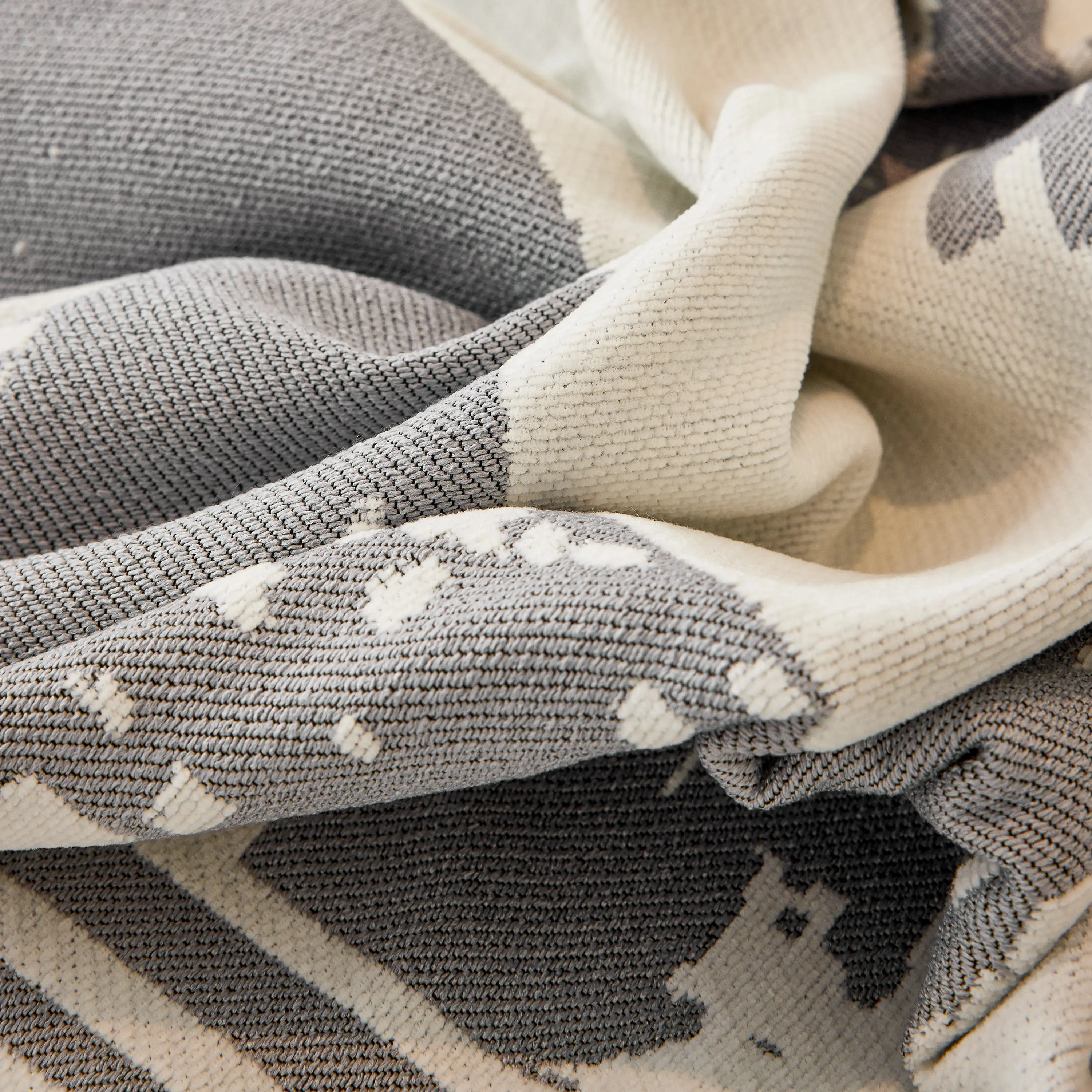 Chenille Abstract Soft Thick Reversible Oversized Couch Cover Blanket, Blanket On Sofa And The Couch
