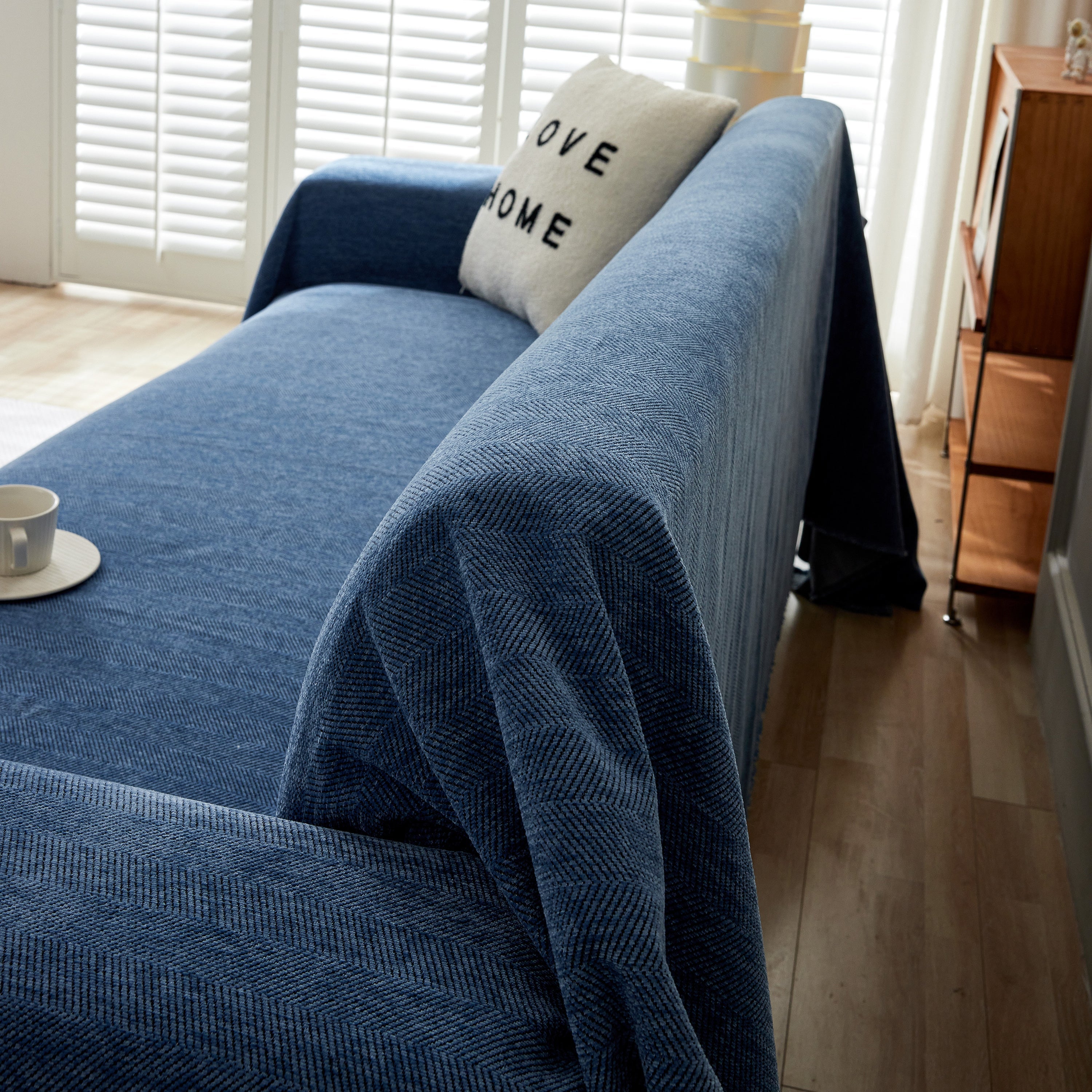 Herringbone Oversized Chenille Couch Throw Cover Sofa Slipcovers Couch Covers For Sectional Couches