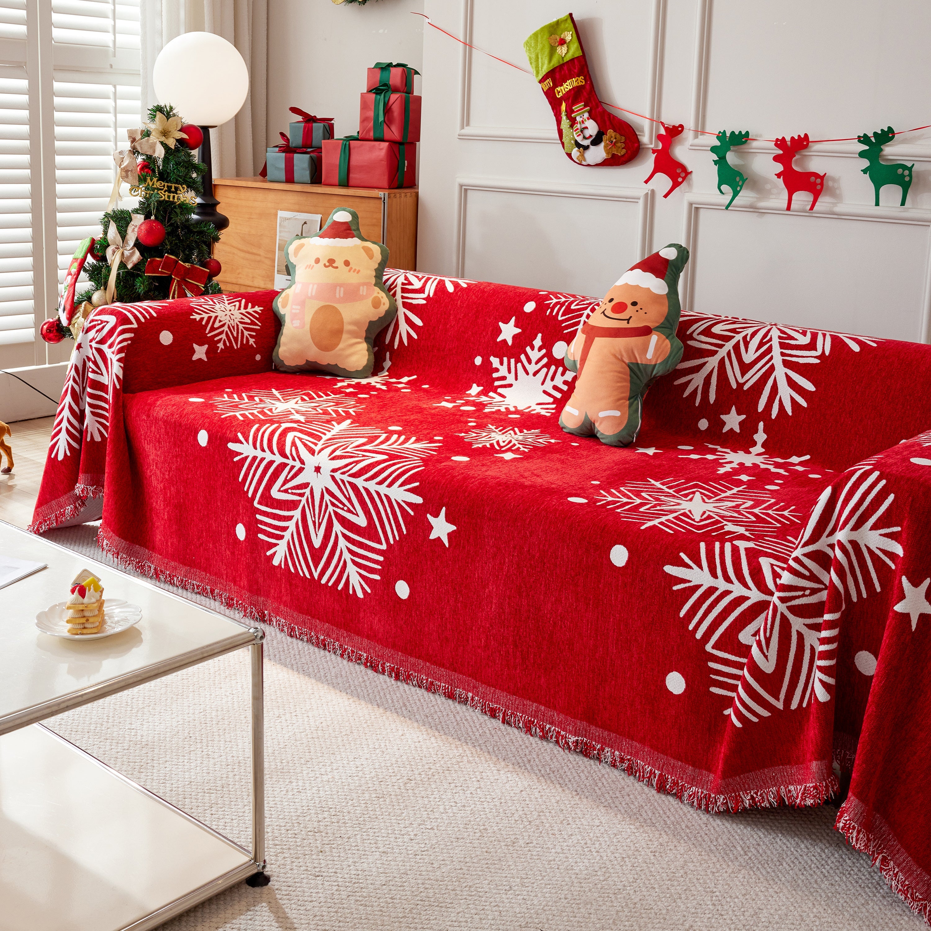 Cozy Chenille Couch Cover Blanket, Non Slip Sofa Cover, Furniture Covers For Pets