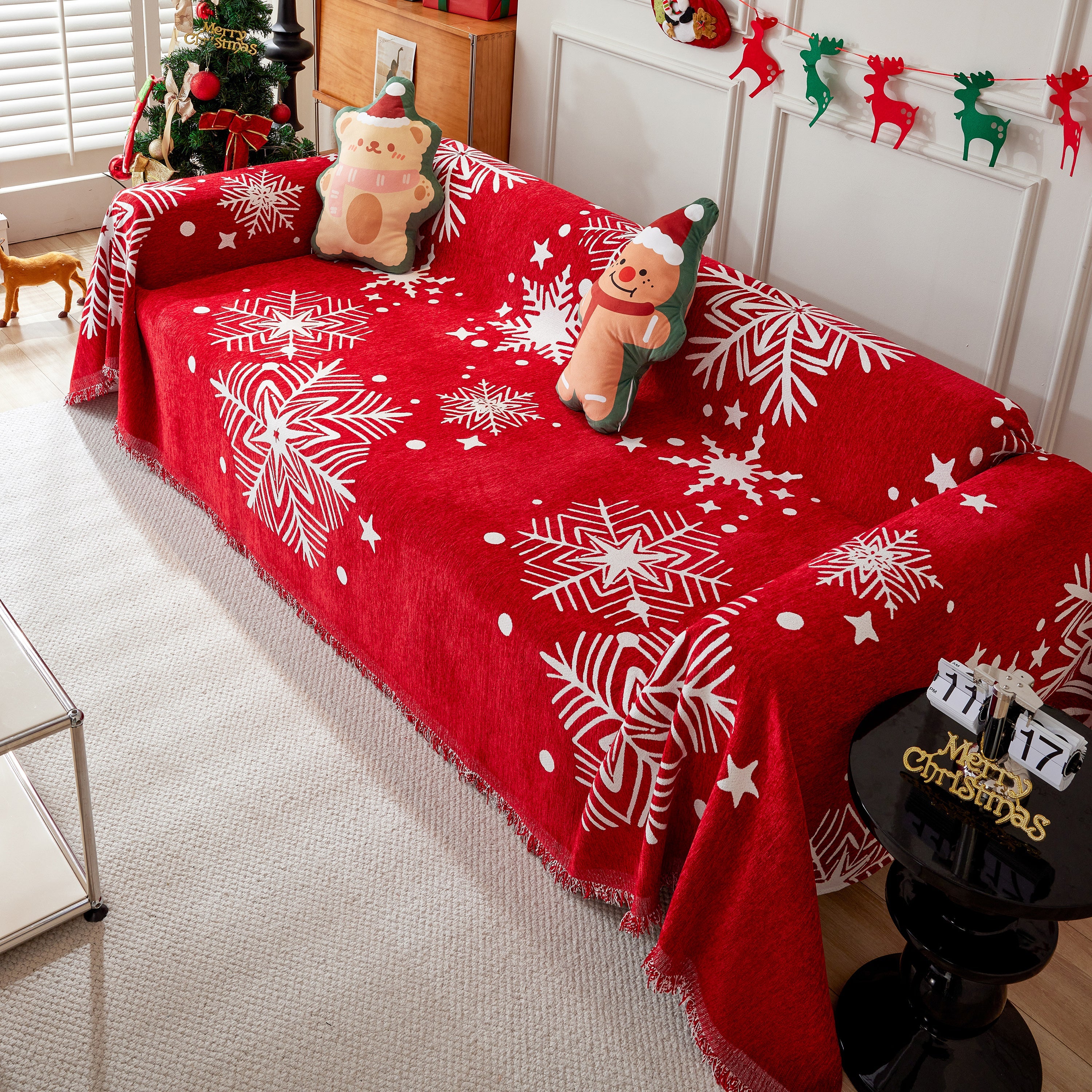 Cozy Chenille Couch Cover Blanket, Non Slip Sofa Cover, Furniture Covers For Pets