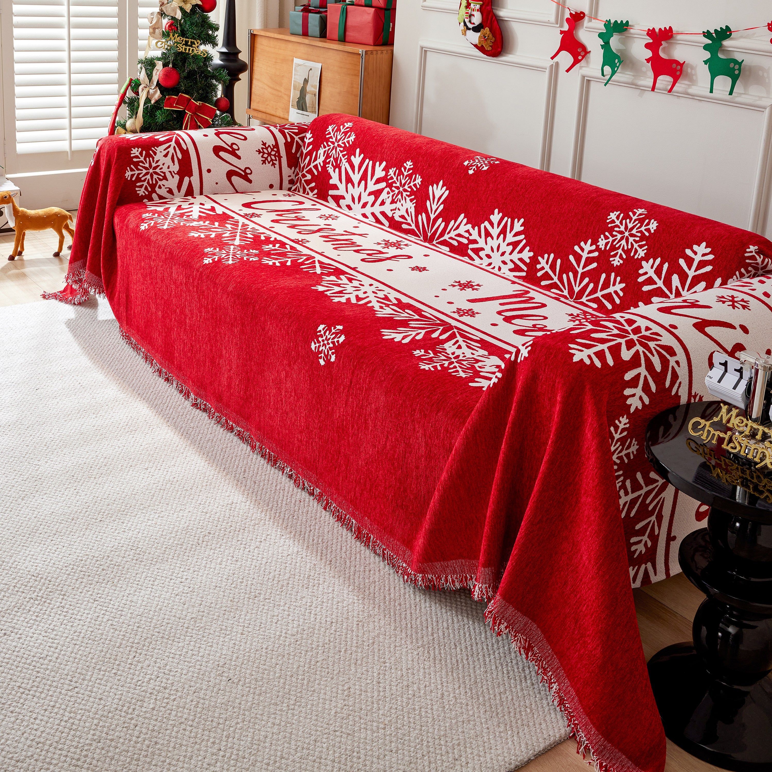 Cozy Chenille Couch Cover Blanket, Non Slip Sofa Cover, Furniture Covers For Pets