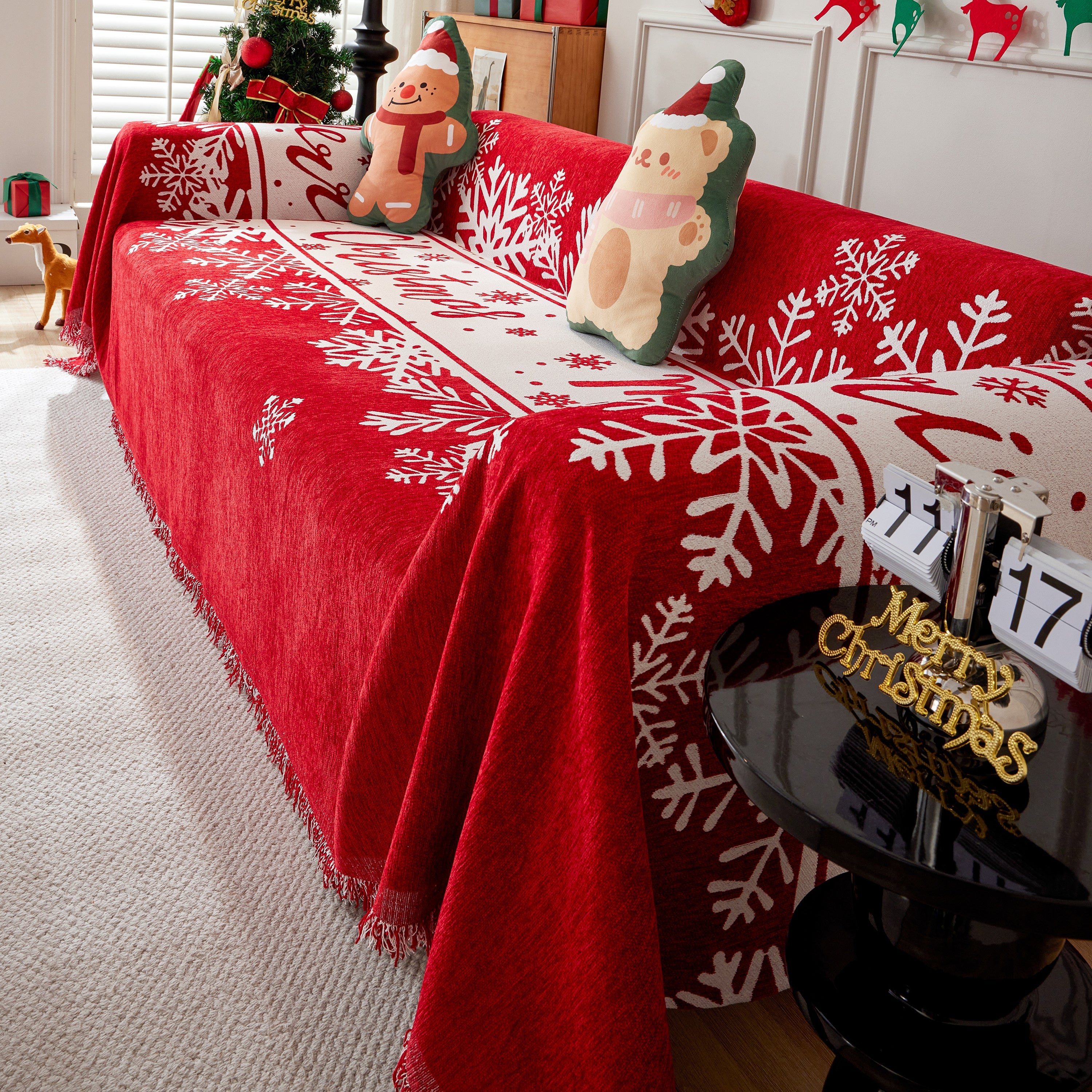 Cozy Chenille Couch Cover Blanket, Non Slip Sofa Cover, Furniture Covers For Pets