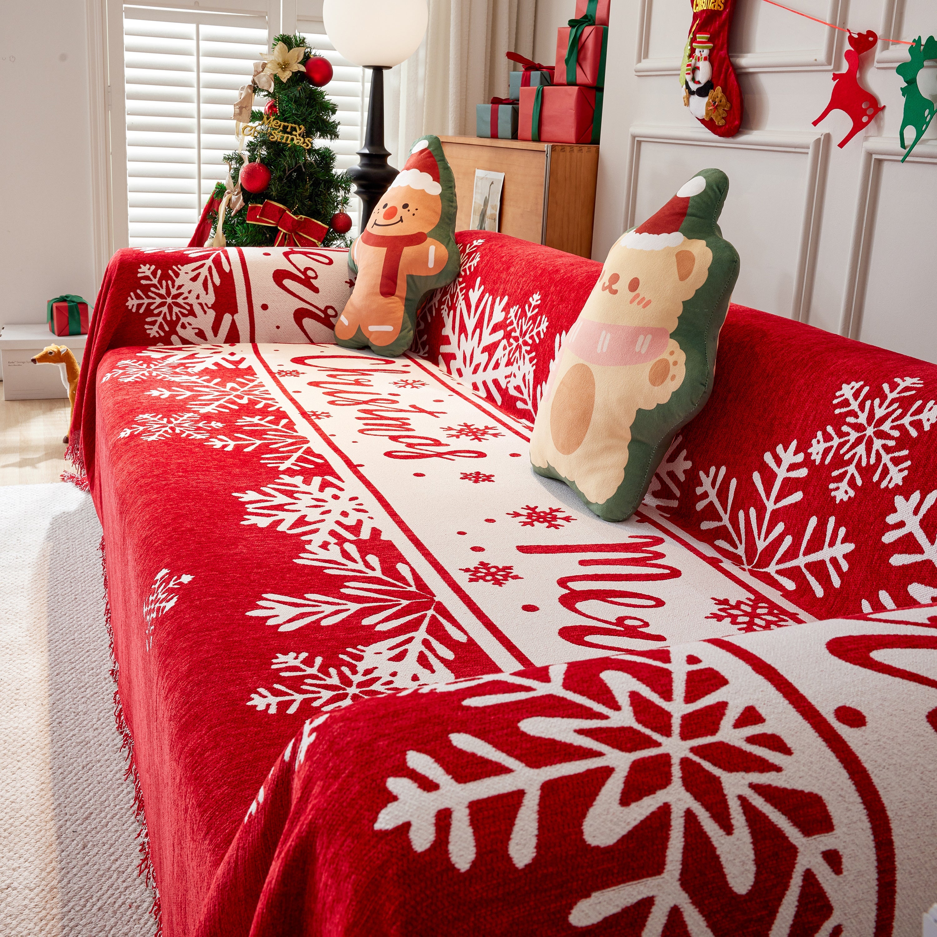 Cozy Chenille Couch Cover Blanket, Non Slip Sofa Cover, Furniture Covers For Pets