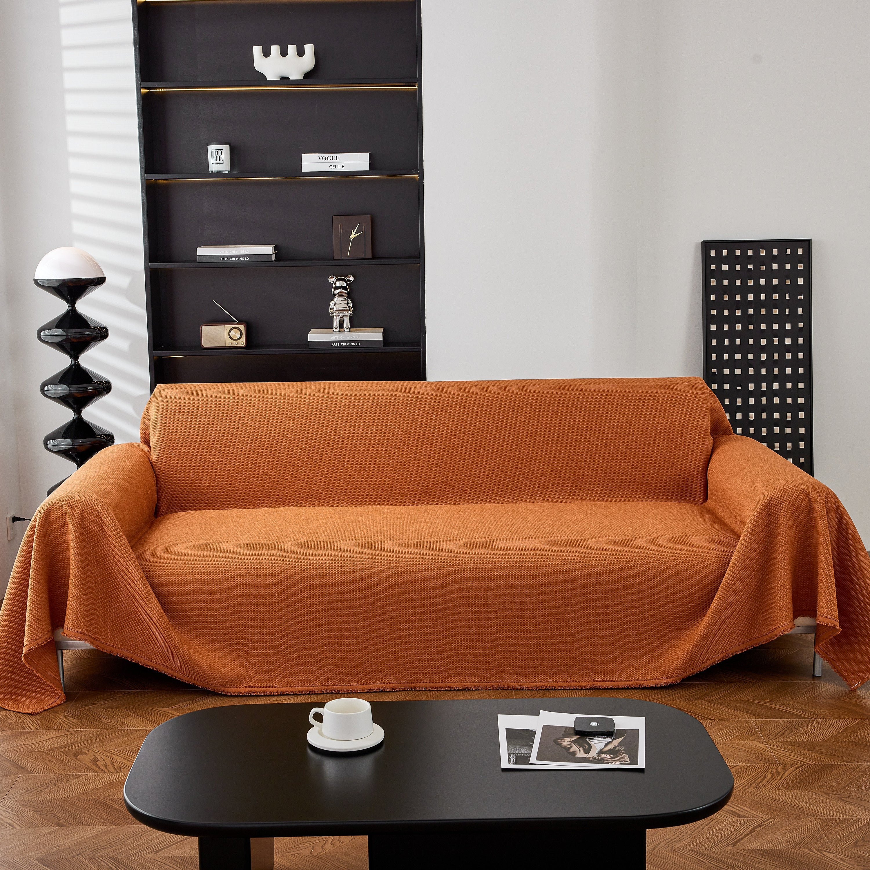 Waterproof Waffle Lattice Sofa Throw, Sofa Towel Cover For Couches, Simple Sofa Cover Blanket