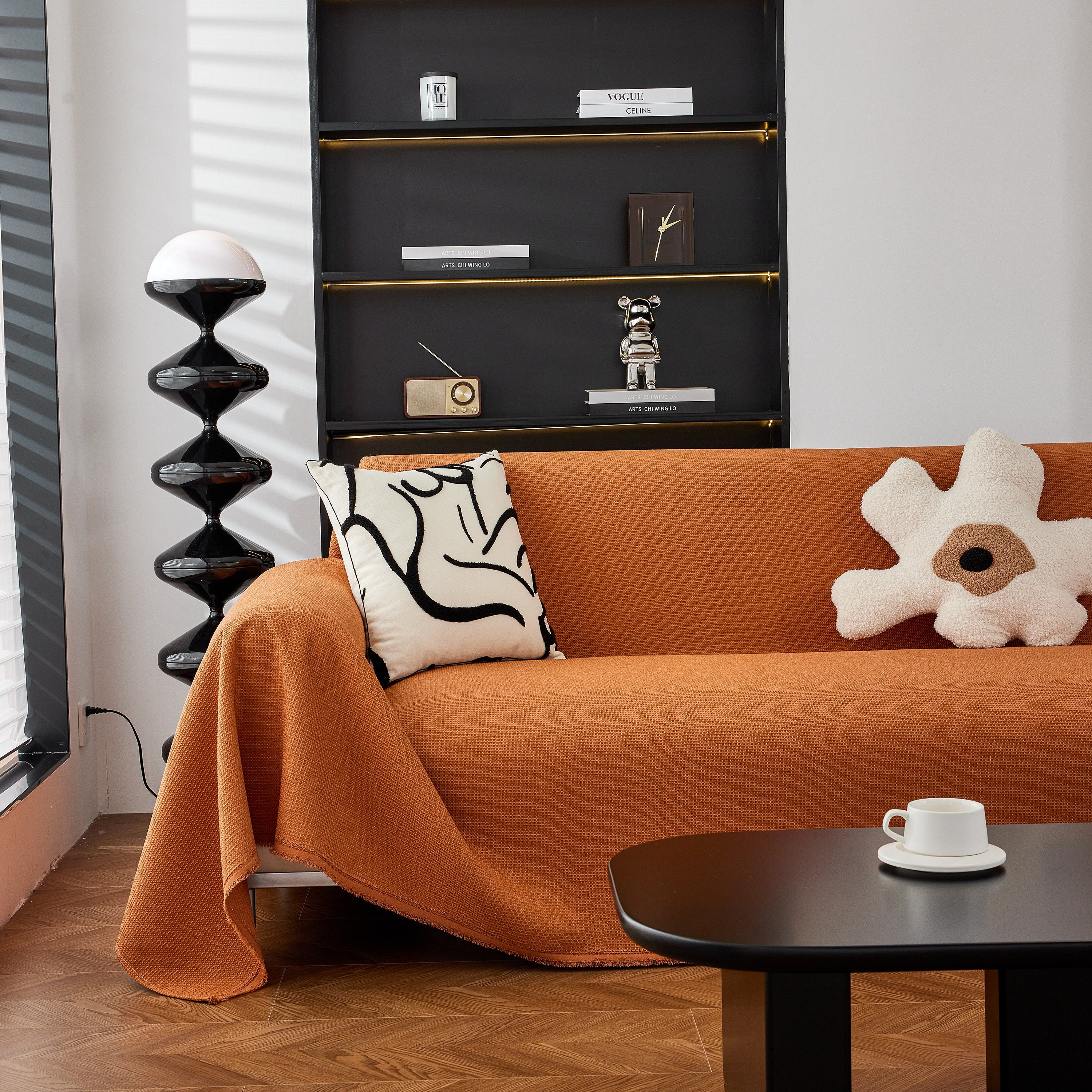 Waterproof Waffle Lattice Sofa Throw, Sofa Towel Cover For Couches, Simple Sofa Cover Blanket
