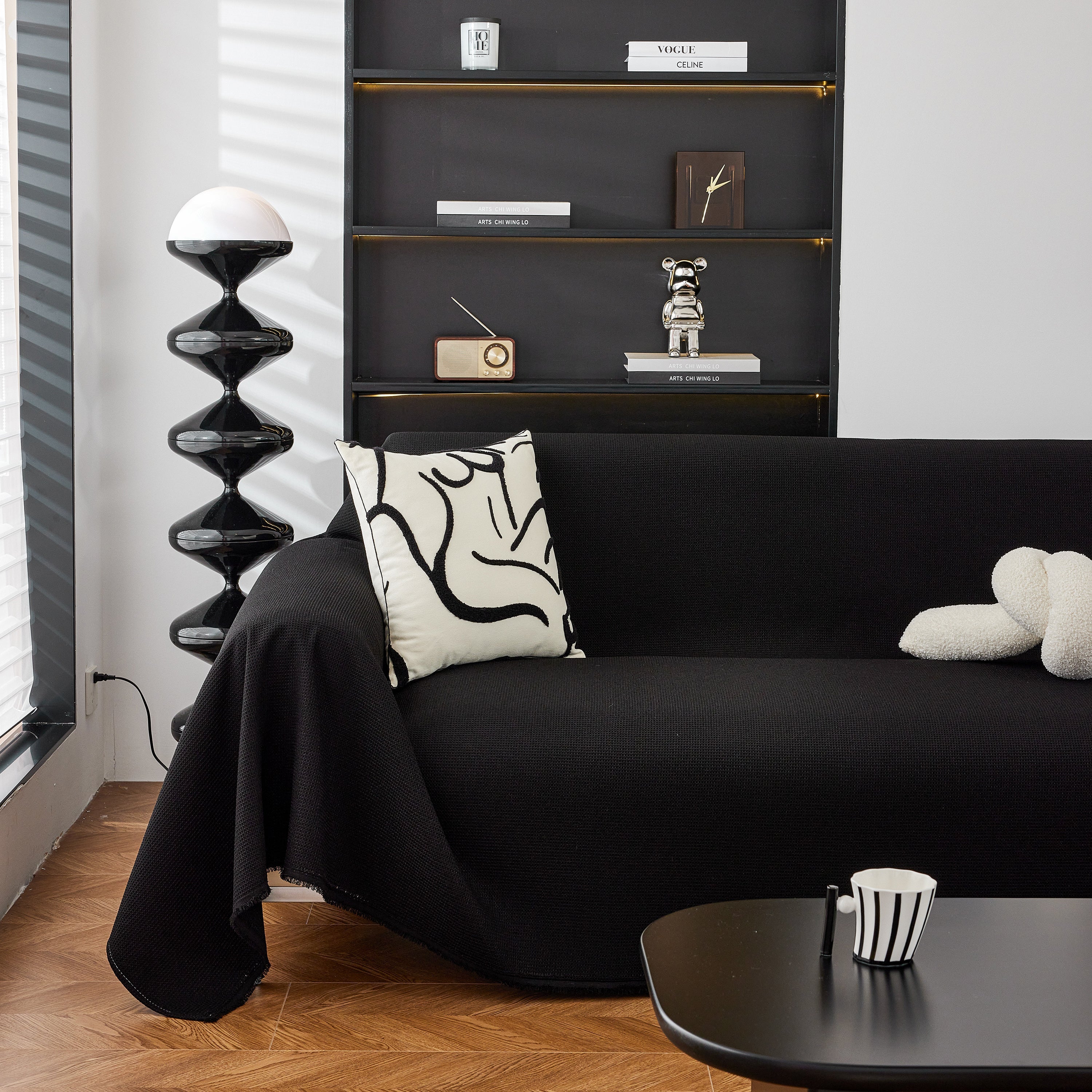 Waterproof Waffle Lattice Sofa Throw, Sofa Towel Cover For Couches, Simple Sofa Cover Blanket